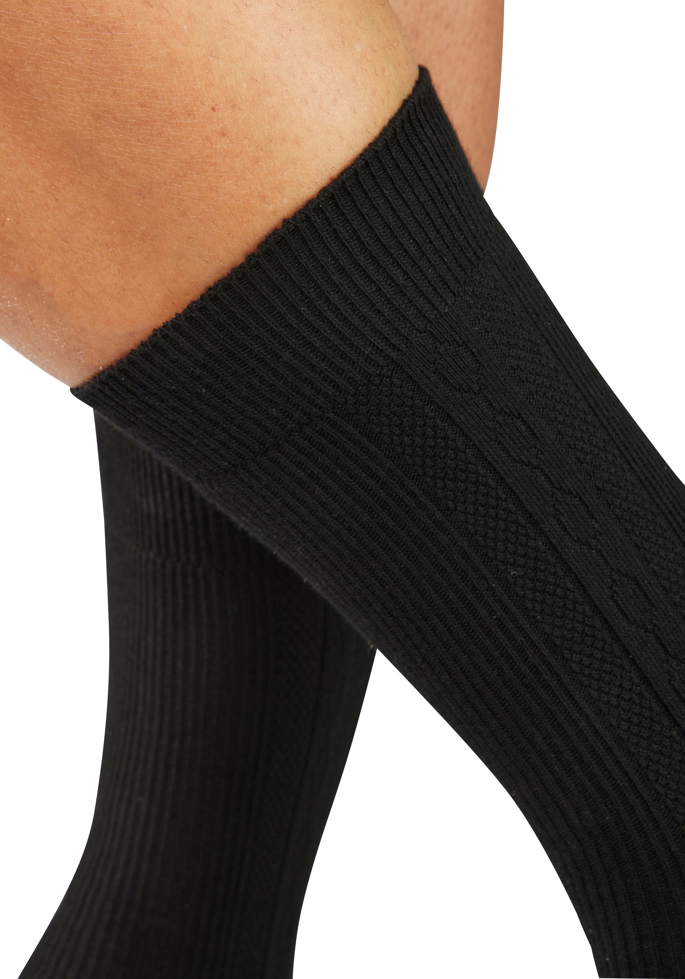 H.I.S Businesssocken »Klassische Herren, Männersocken, unifarben, ohne drückende Naht« Packung, Anzugsocken, 5 Paar tlg. mit dezent eingestrickten Designs