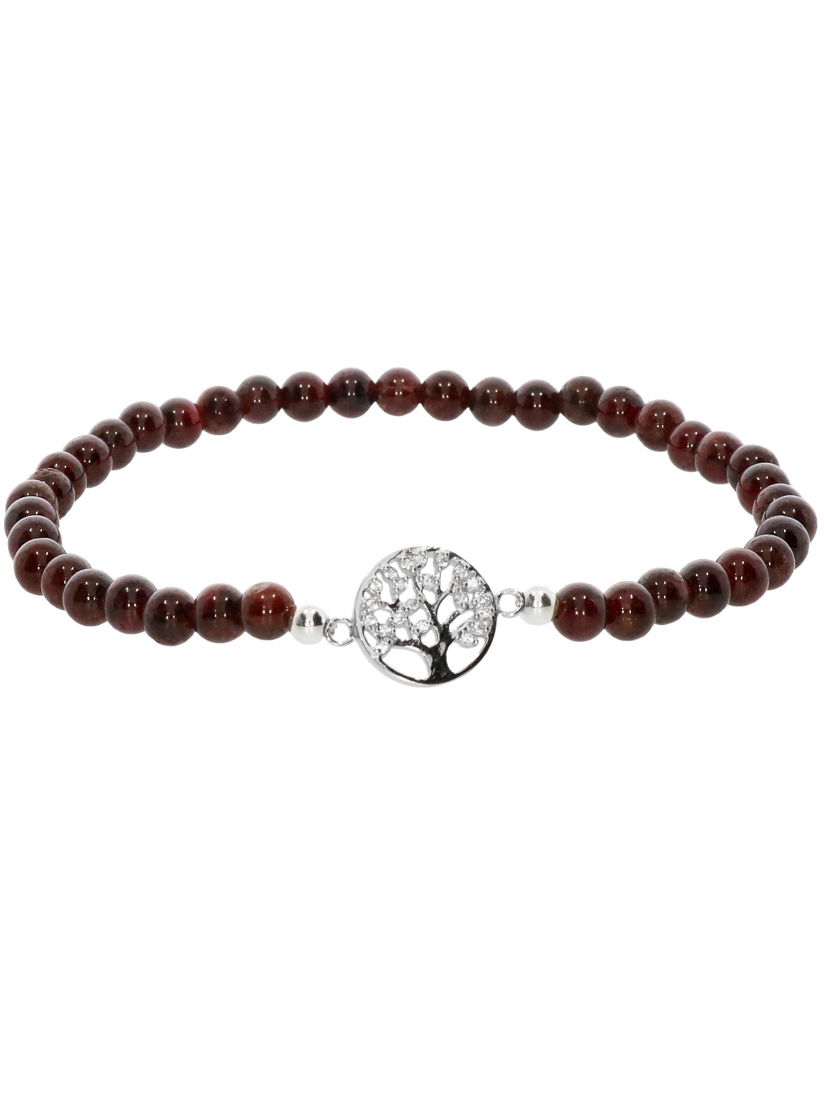 Planetys Armband Aus 925 Sterling Silber – Mit Baum Des Lebens & Auge Der Heiligen Lucie, Verstellbar 16,5-18,5 Cm