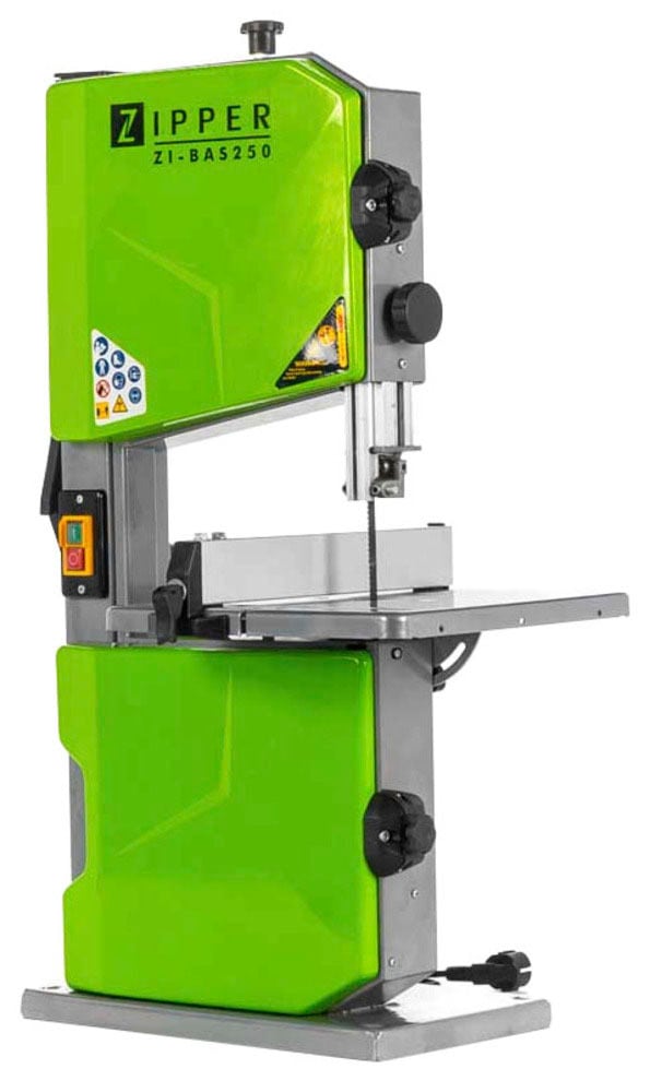 ZIPPER Holzbandsäge ""ZI-BAS250"", sichere und zuverlässige Basismaschine mit 500 Watt-Motor Leistung