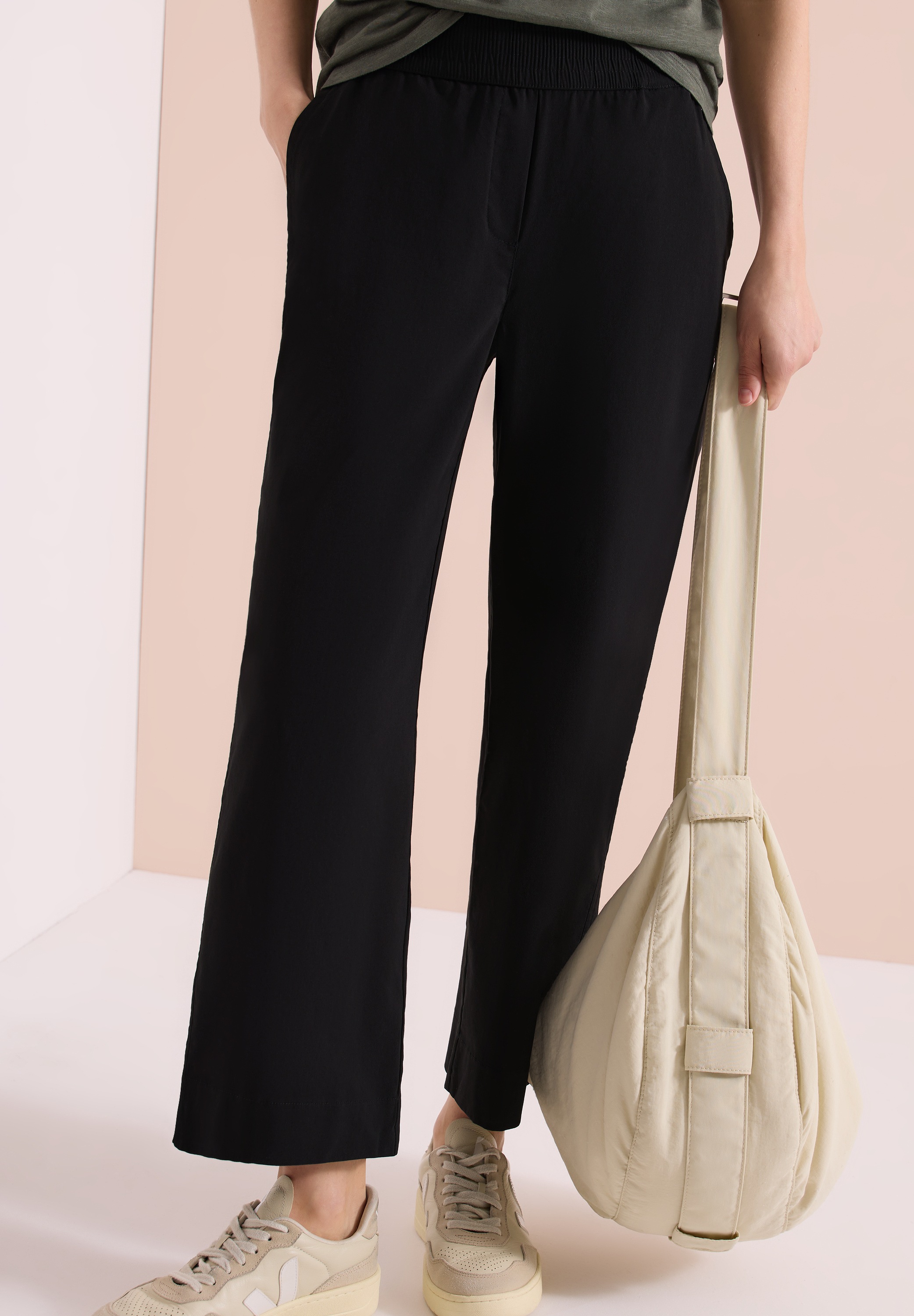 Cecil Stoffhose High Waist