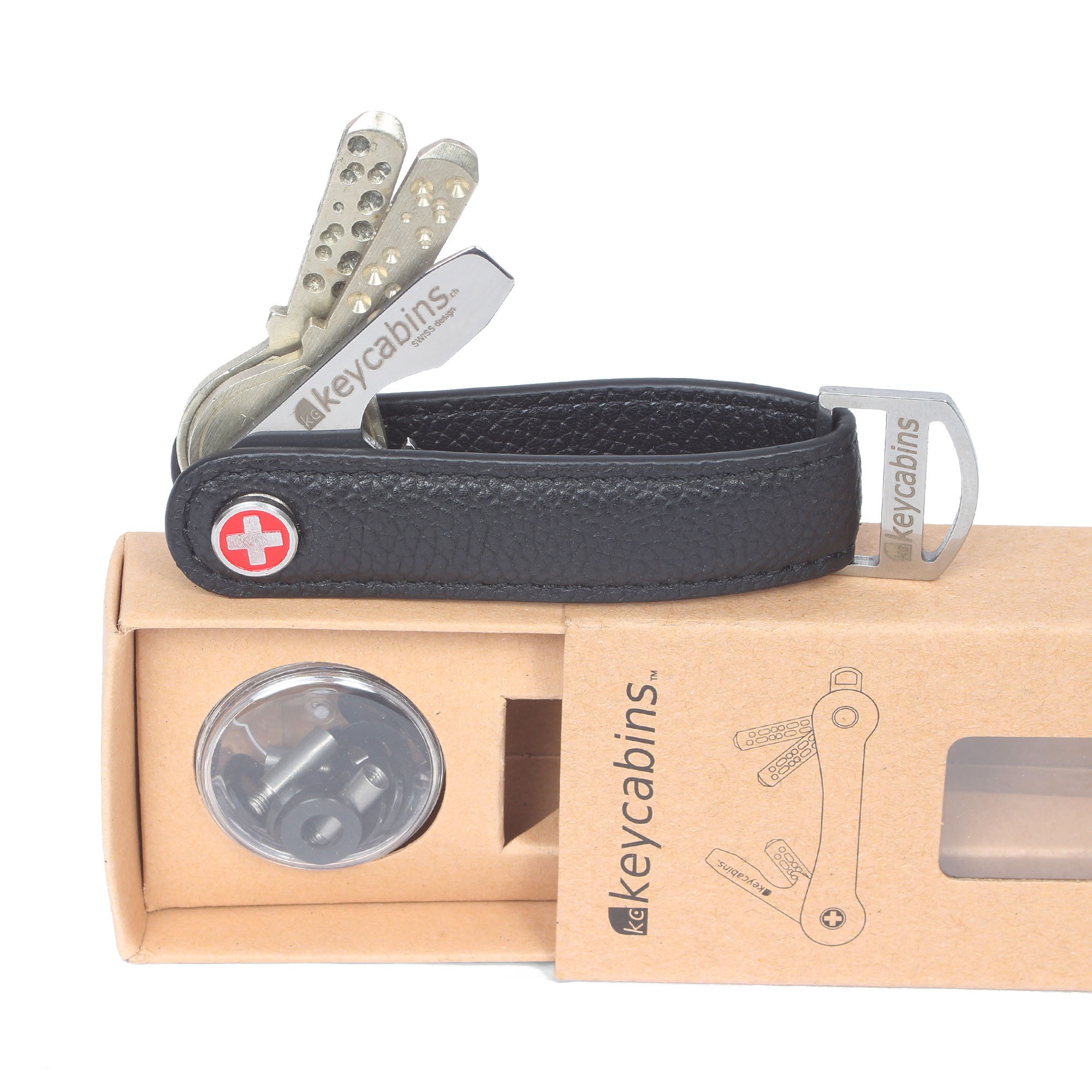 keycabins Schlüsselanhänger »Loop-leather S4«, SWISS Design
