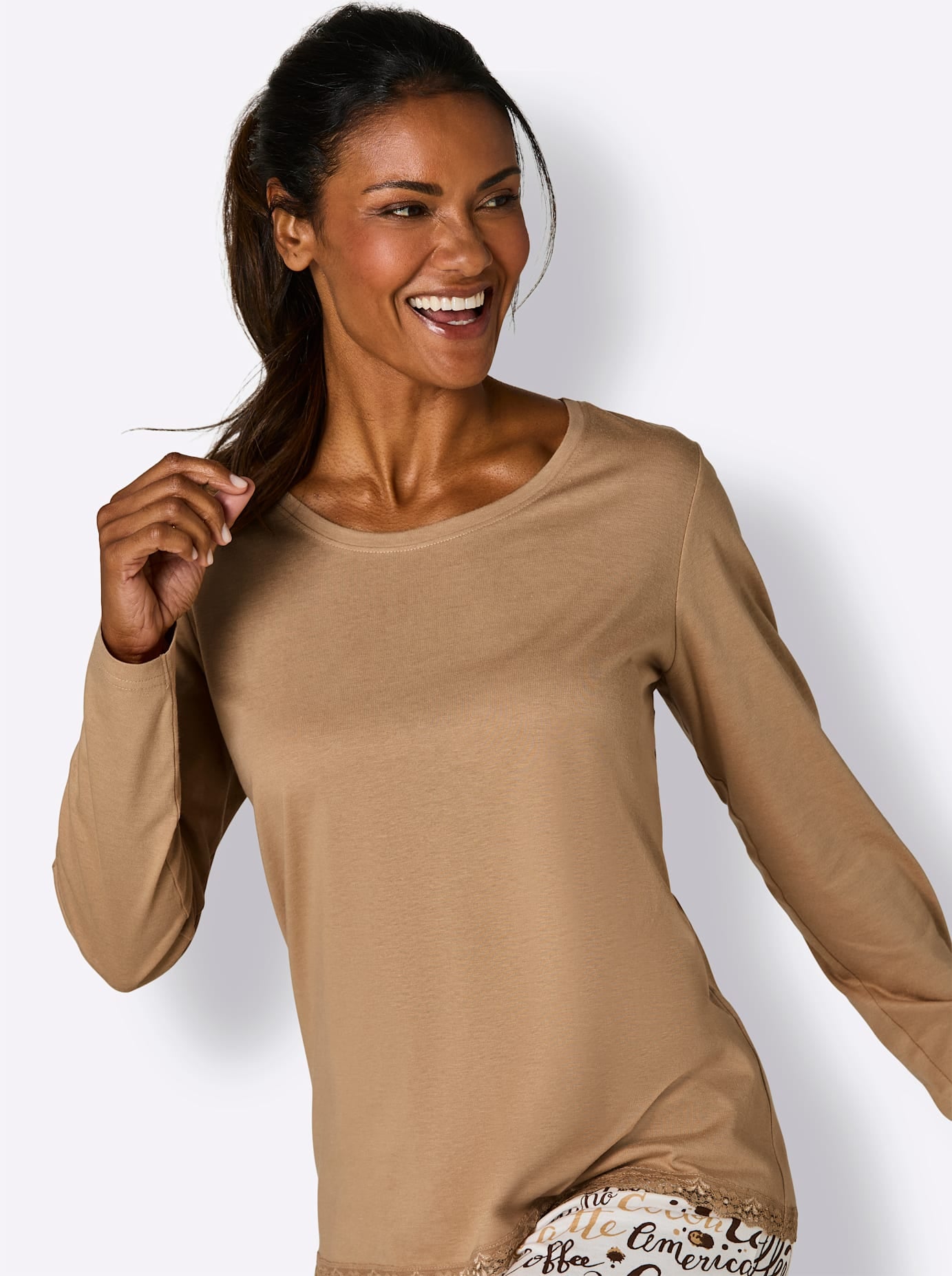 wäschepur Pyjamaoberteil »Schlafanzug-Shirt« 1 tlg.