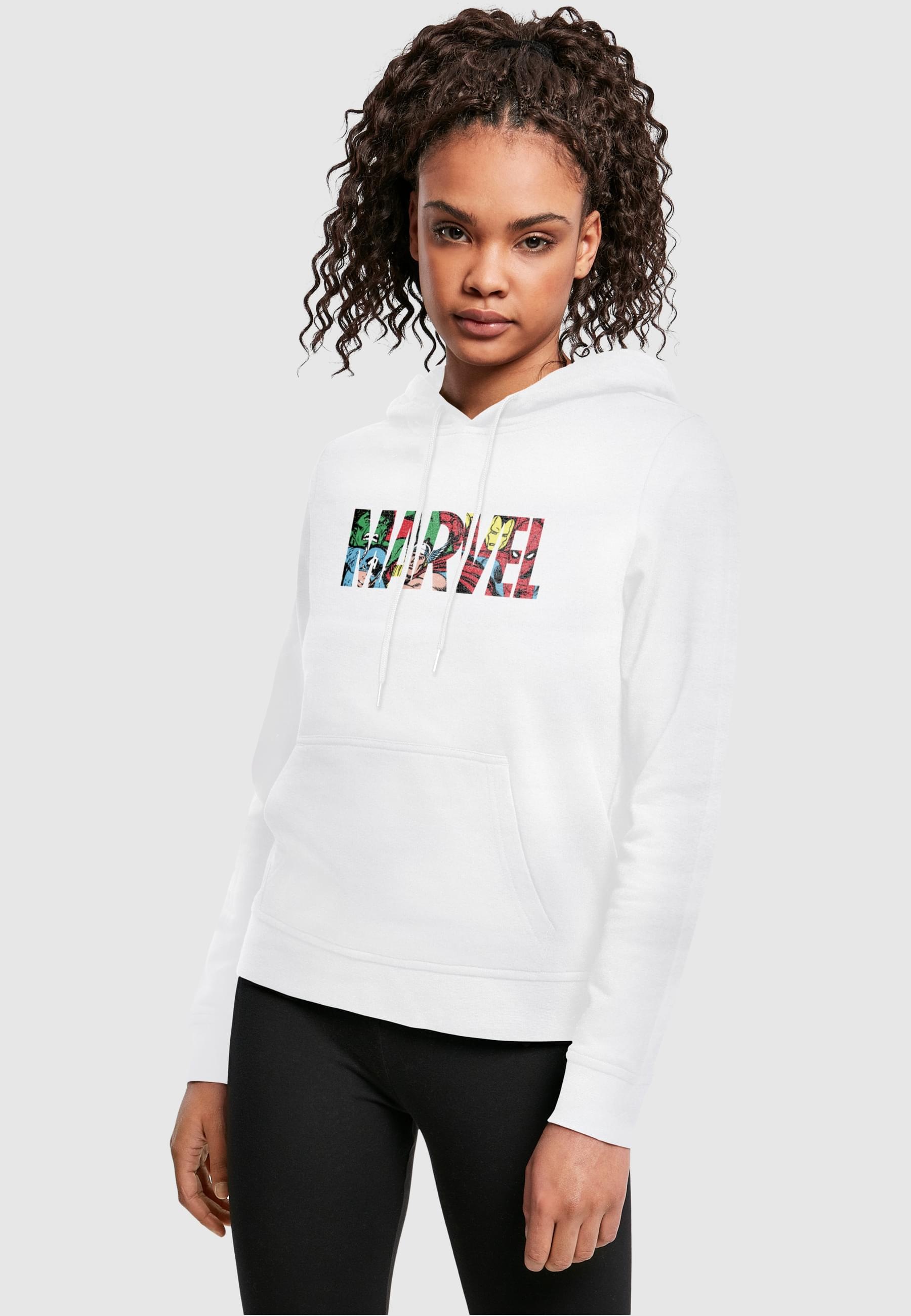 ABSOLUTE CULT Kapuzenpullover »ABSOLUTE CULT Damen Ladies Marvel Logo Character Infill Hoody«, (1 tlg.)