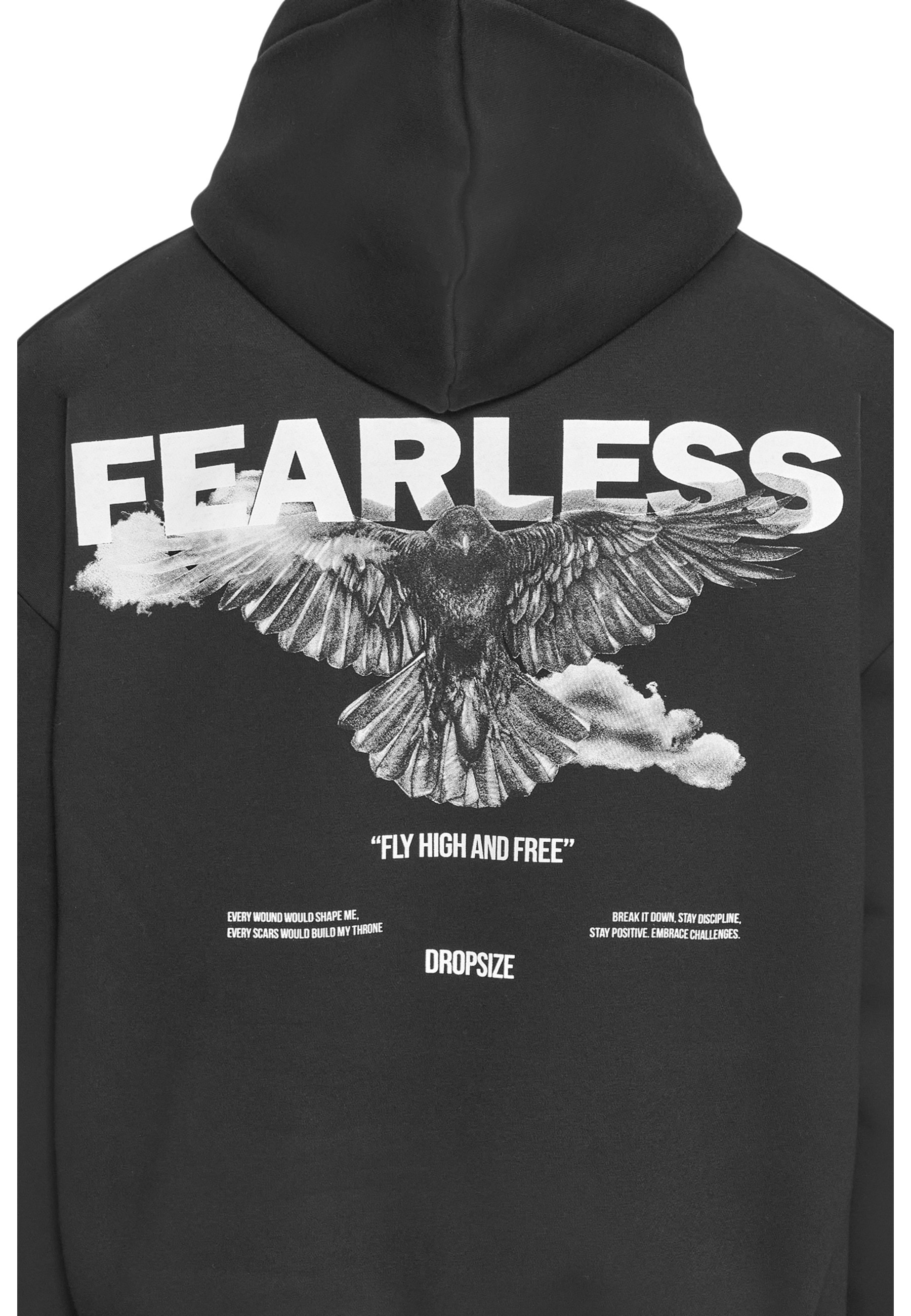 Dropsize Kapuzenpullover »Dropsize Herren Dropsize Heavy Oversize Fearless Hoodie« 1 Stk.