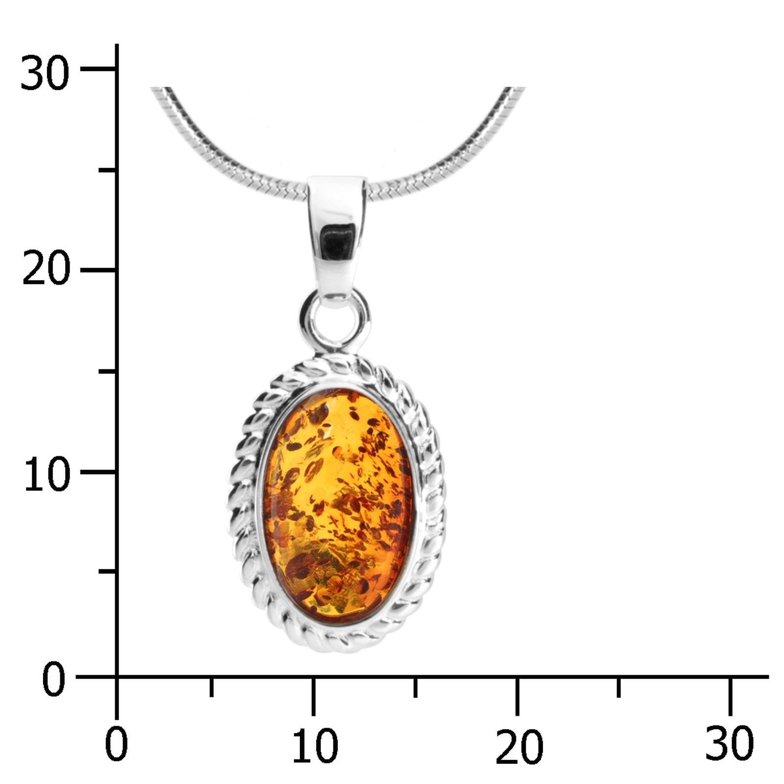 OSTSEE-SCHMUCK Kette mit Anhänger »- Julie - Silber 925/000 - Bernstein«