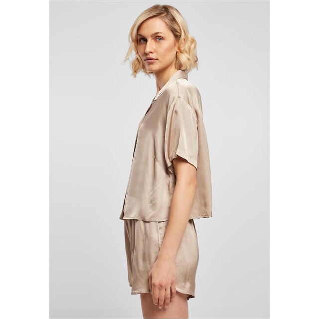 URBAN CLASSICS Langarmhemd »Damen Ladies Viscose Satin Resort Shirt«, (1  tlg.) online bestellen | BAUR