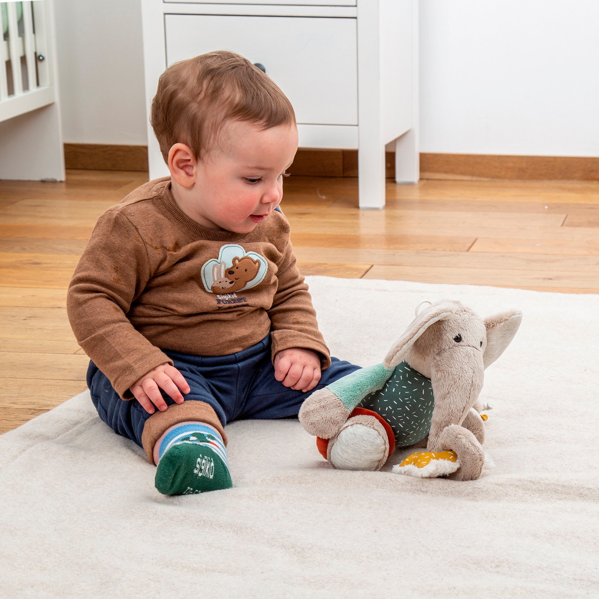 Sigikid Spieluhr »PlayQ, Yellow, Aktiv-Elefant«