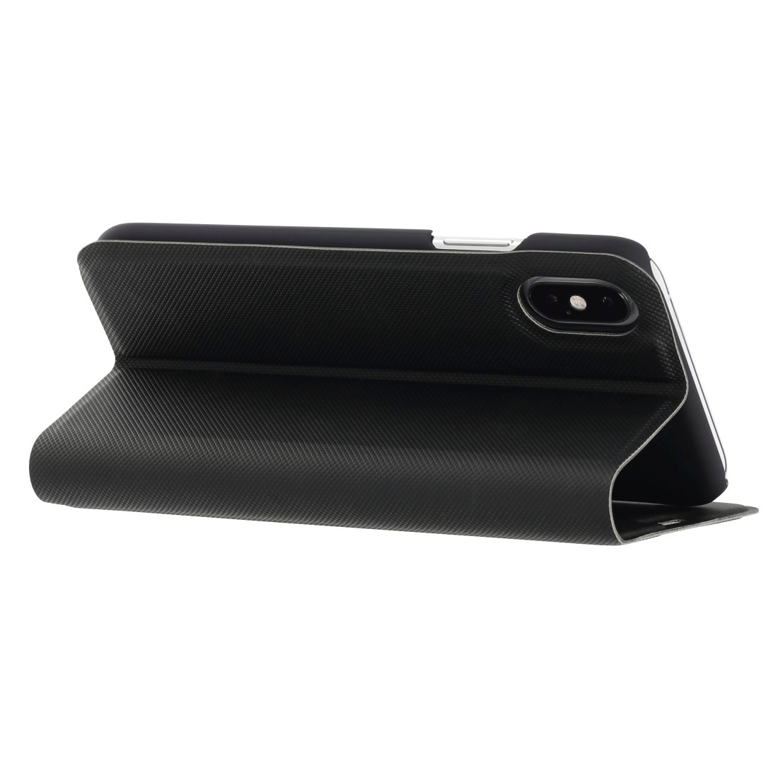 Hama Smartphone-Hülle »Booklet für Apple iPhone X, Apple iPhone Xs, Schwarz, schlankes Design«, iPhone X/XS, Mit Standfunktion, Einsteckfächer, Wireless Charging kompatibel
