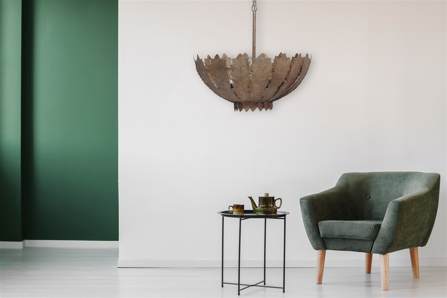 Kayoom Hängeleuchte »Hängelampe Autumn Leaves Large«, 1 flammig, Leuchtmittel E27 | ohne Leuchtmittel, handgefertigt, modern