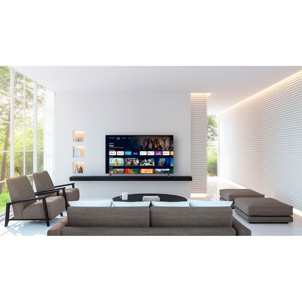 TCL QLED-Fernseher »50C722X1«, 126 cm/50 Zoll, 4K Ultra HD, Smart-TV-Android TV