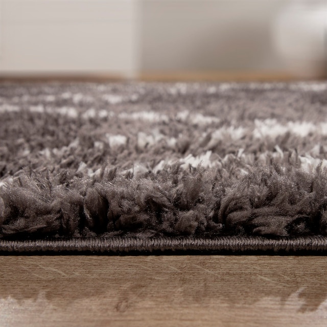 Hochflor-Teppich modernes weich kuschelig, Rauten BAUR Fransen mit | Paco rechteckig, & 171«, Home besonders Muster, »Orebro