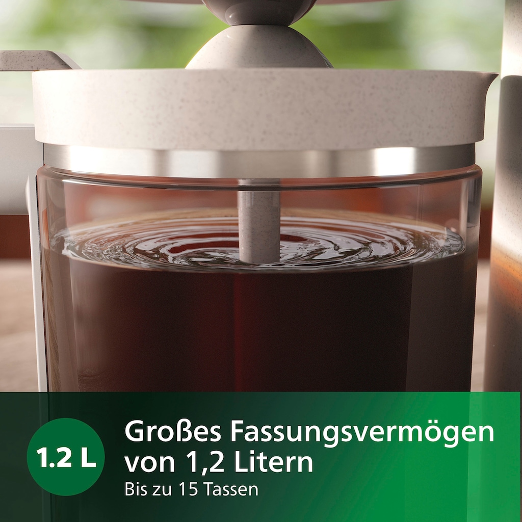 Philips Filterkaffeemaschine »Eco Conscious Edition 5000er Serie HD5120/00«, 1,2 l Kaffeekanne