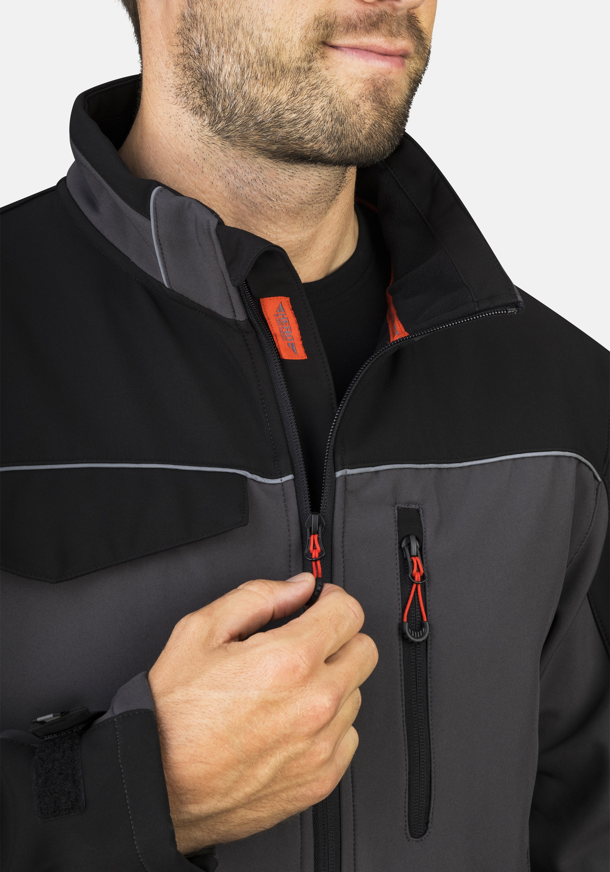 HERO by John Medoox Softshelljacke »JOEL Softshelljacke« Sherpa fleece Straight Fit Casual Sherpa für Herren