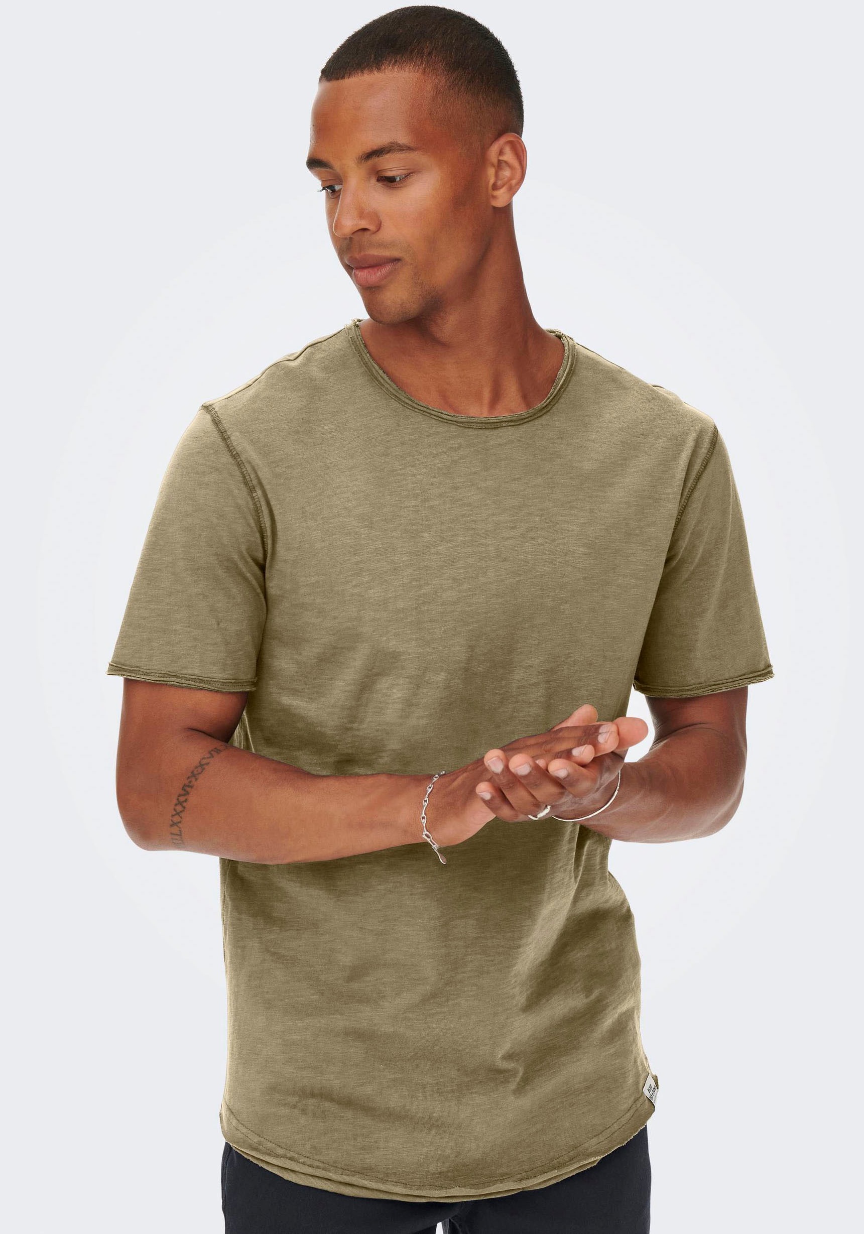 Thumbnail - ONLY & SONS T-Shirt "ONSBENNE LONGY SS TEE NF 7822 NOOS"