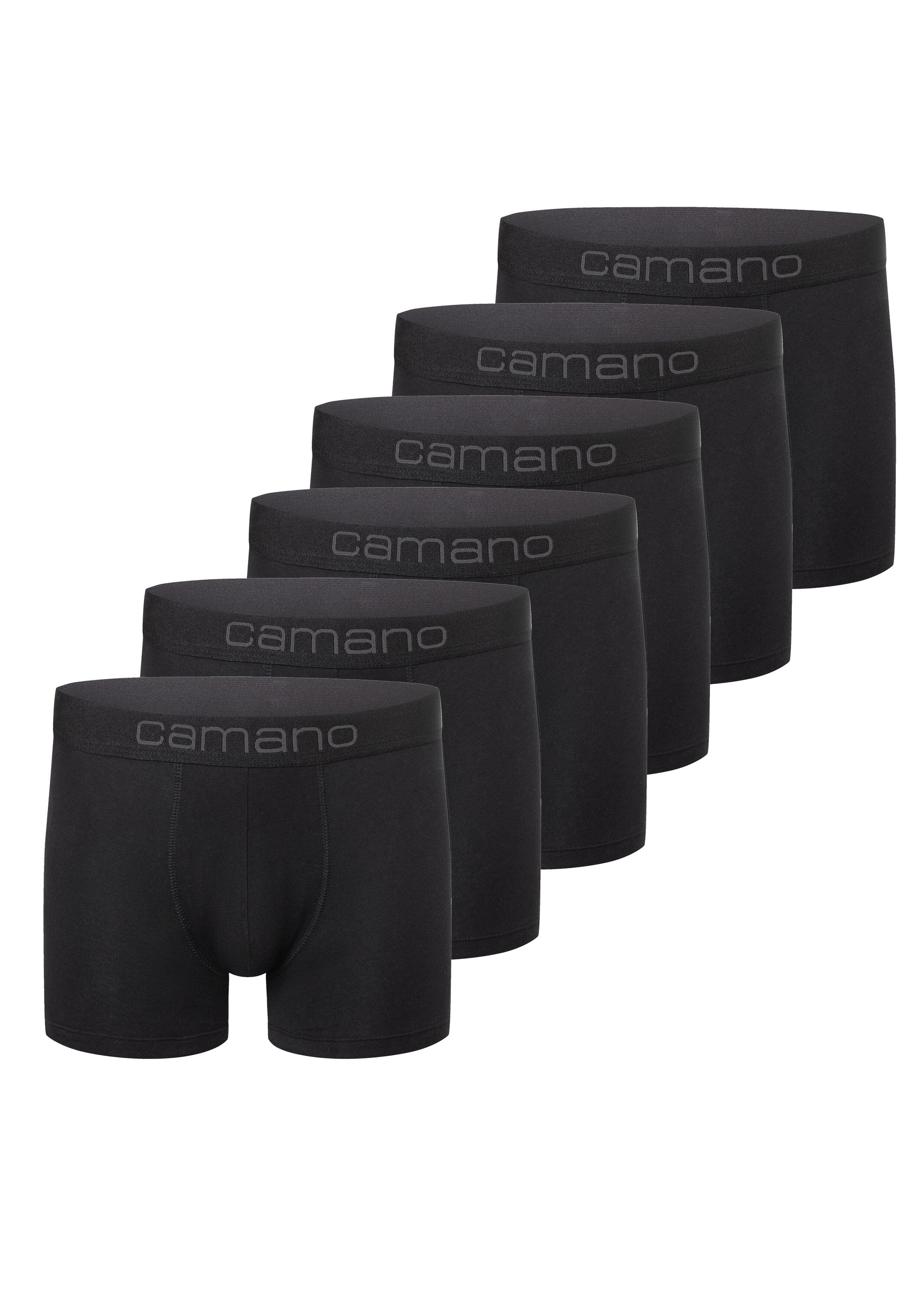 Camano Boxershorts, (6er Pack), mit Stretch-Logobund