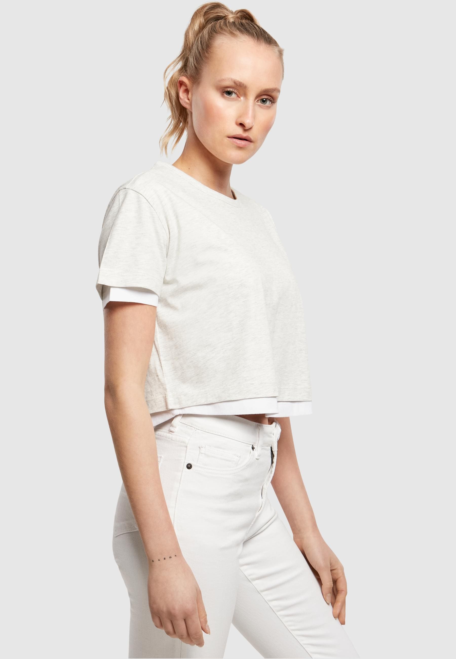 URBAN CLASSICS T-Shirt »Urban Classics Damen Ladies Full Double Layered Tee«, (1 tlg.)