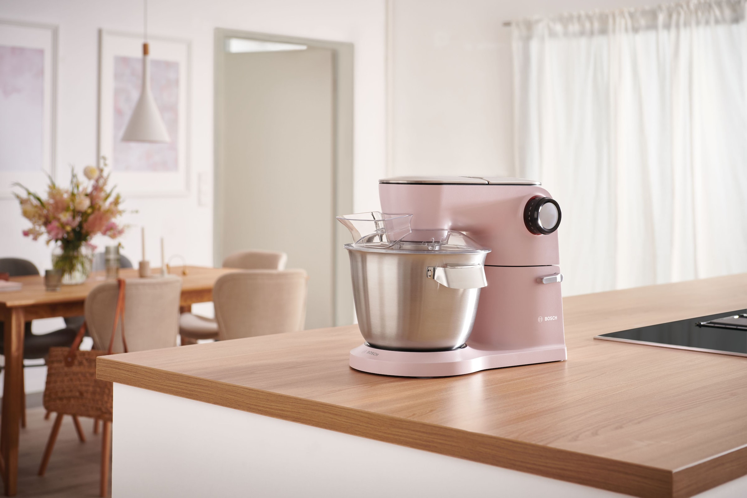 BOSCH Küchenmaschine »MUM9A66N00 OptiMUM«, Profi-Patisserie-Set,  Planetenrührwerk, pastelrosé per Rechnung | BAUR