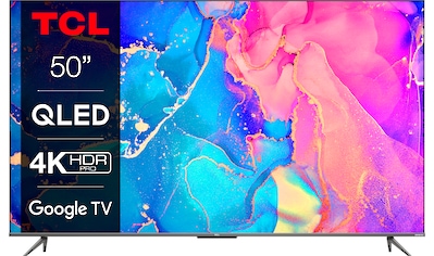 TCL QLED-Fernseher »50C631X1«, 126 cm/50 Zoll, 4K Ultra HD, Smart-TV-Google TV, HDR... kaufen