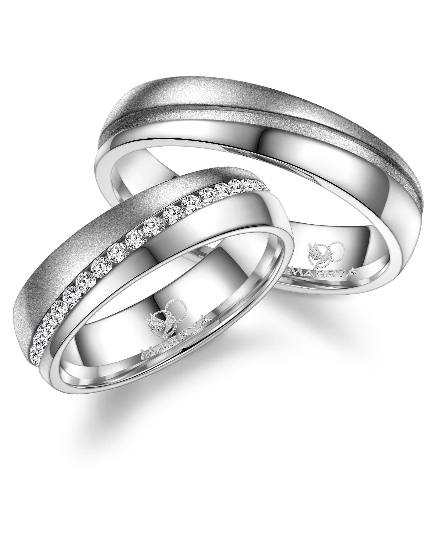 Marrya Trauring »Edelstahl Ringe Trauringe Eheringe Partnerringe«