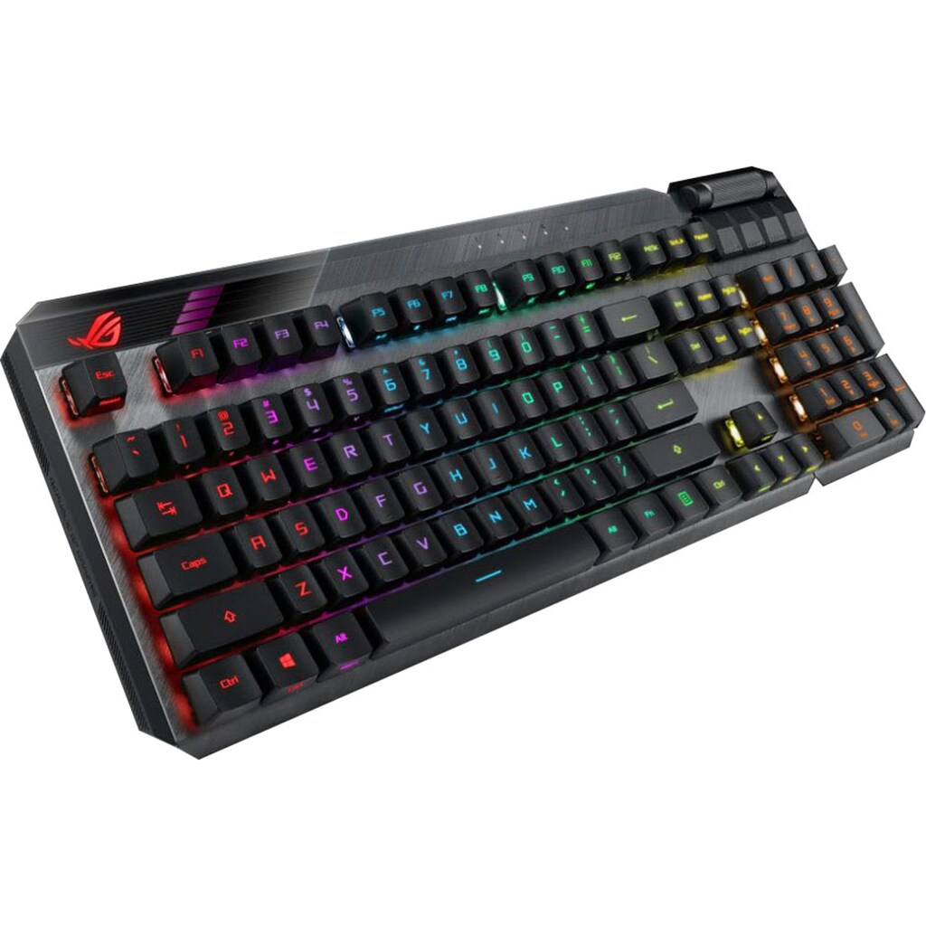 Asus Gaming-Tastatur »ROG Claymore II«, (Multimedia-Tasten-Handgelenkauflage-Funktionstasten-Lautstärkeregler-Ziffernblock)