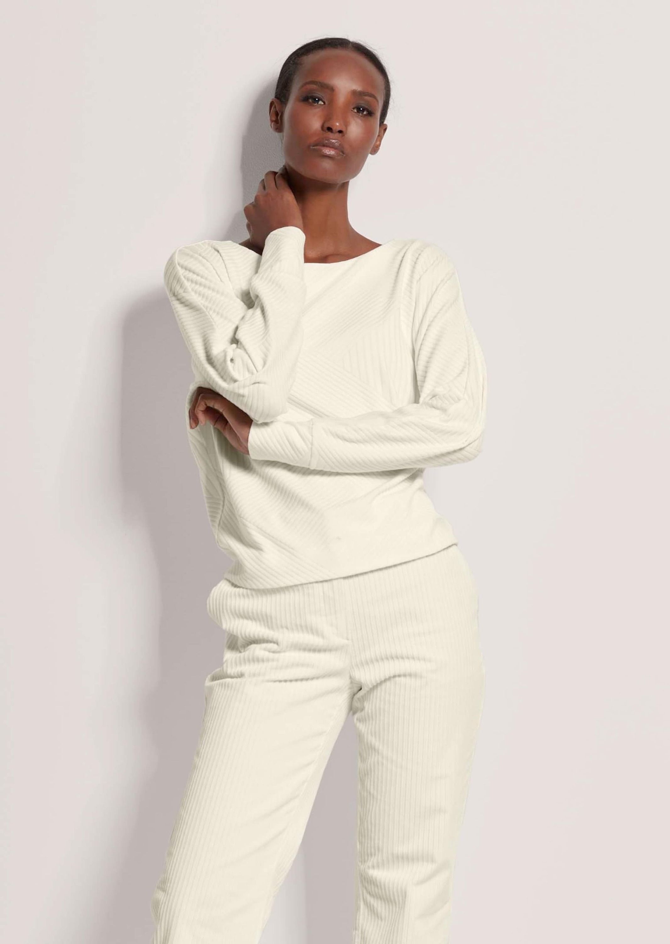 MADELEINE Langarmshirt "Shirt Shirt mit Fledermausärmeln und Struktur" günstig online kaufen