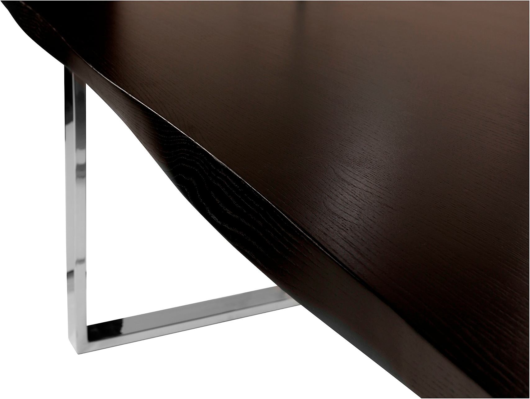 Fink Esstisch, Mit seitlich geschwungener Form, massive Tischplatte, weiß  geölt | BAUR | Esstische