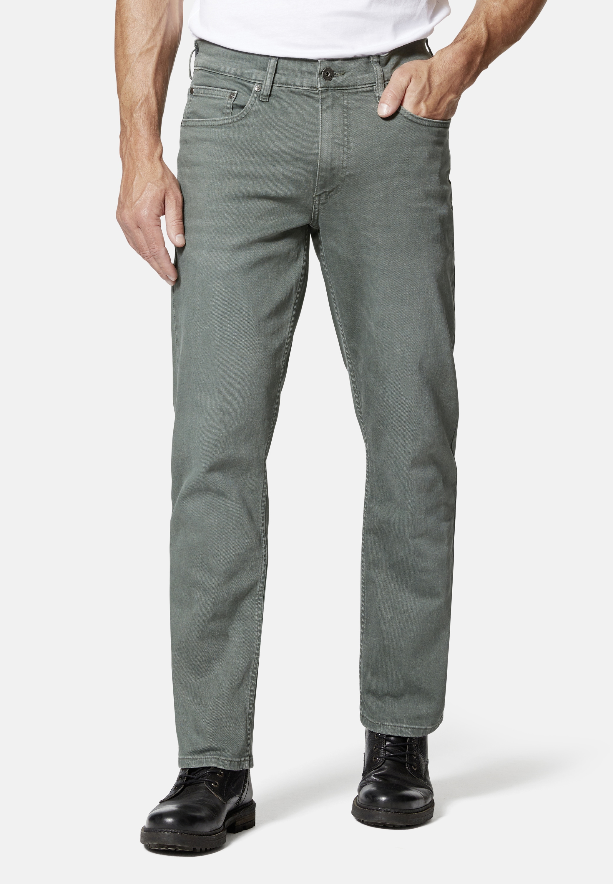 HERO by John Medoox "Phoenix Denim BIG Colour Straight Cut Stretch Jeans" Straight Fit Casual Clean Wash Denim Jeans für Herren