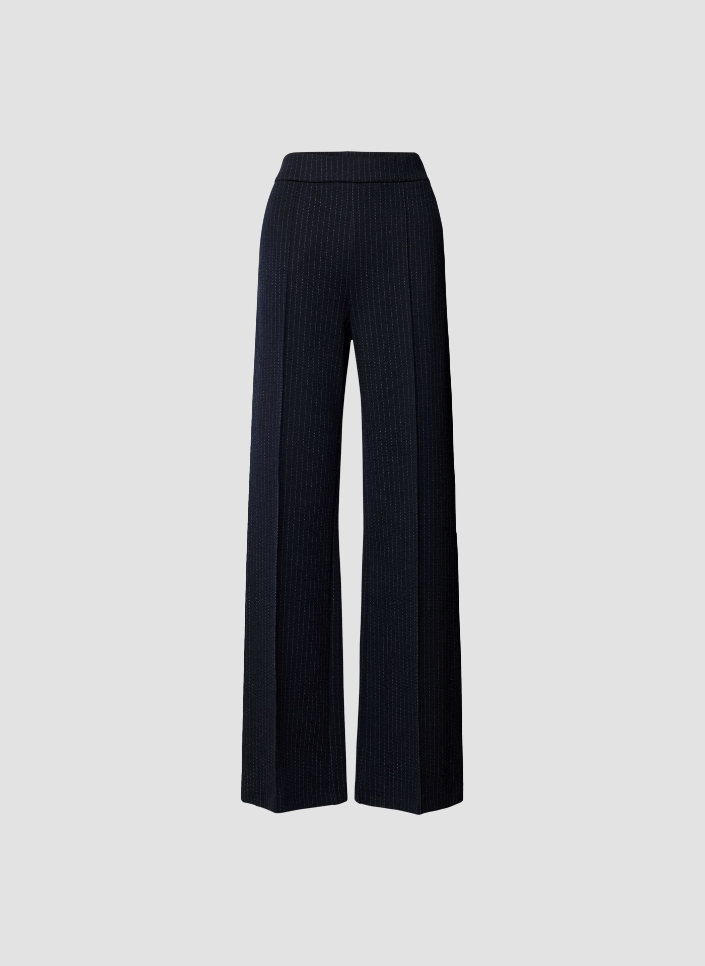 LeComte Jerseyhose »LeComte Dunkelblaue Stoffhose mit Nadelstreifen«