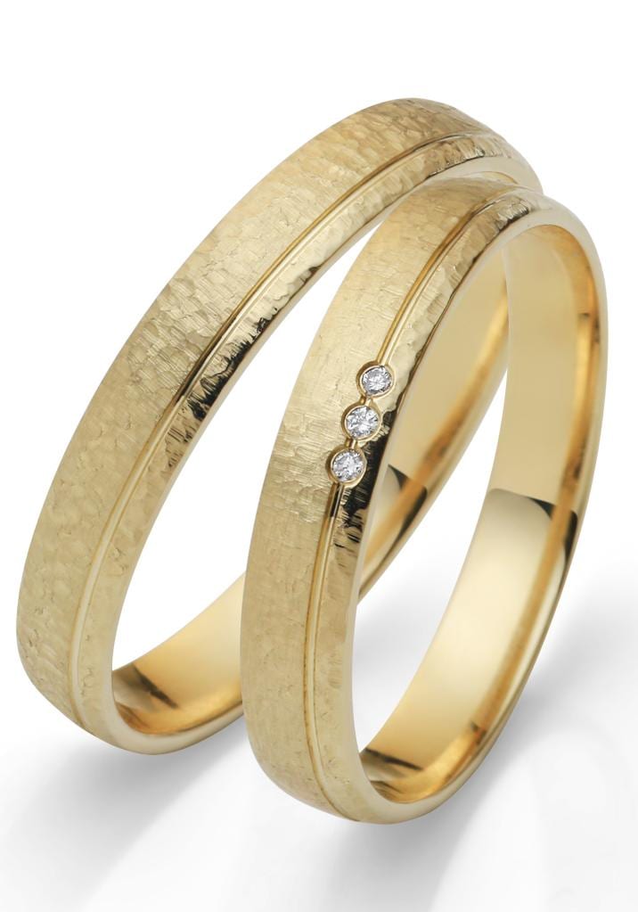 Firetti Trauring »Schmuck Geschenk Gold 750 Hochzeit Ehering "LIEBE"«, Made in Germany, wahlweise mit oder ohne Brillanten