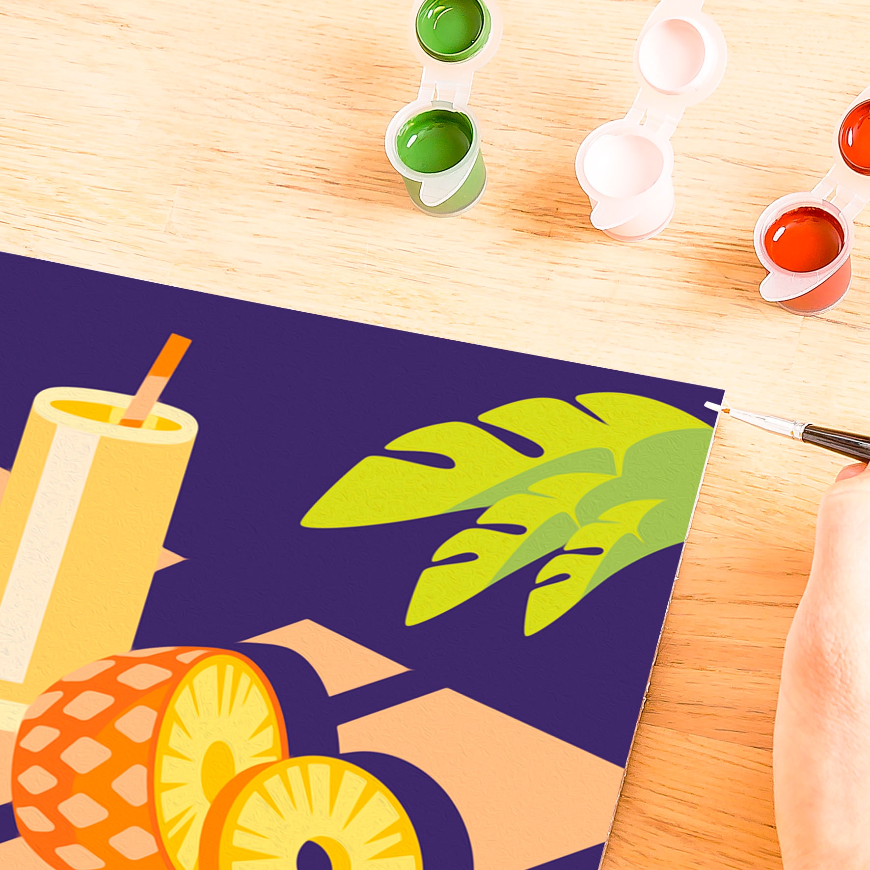 Ravensburger Malen nach Zahlen »CreArt, Adults Trend, Mocktail Ananas«, für Erwachsene; Made in Europe