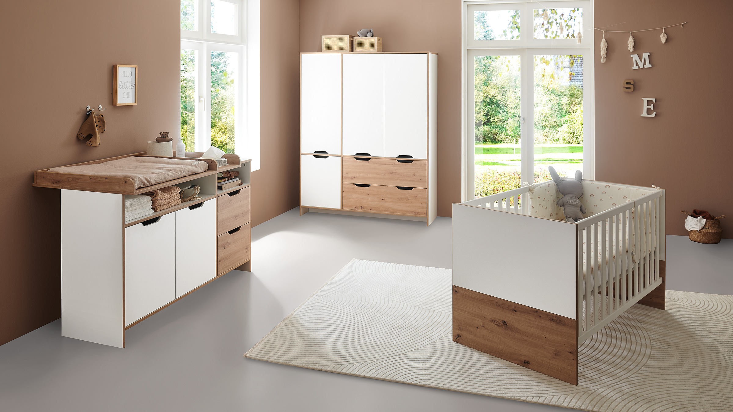 arthur berndt Babymöbel-Set "Babyzimmer Set "Maxim" 3-teilig" Set, Babymöbe günstig online kaufen