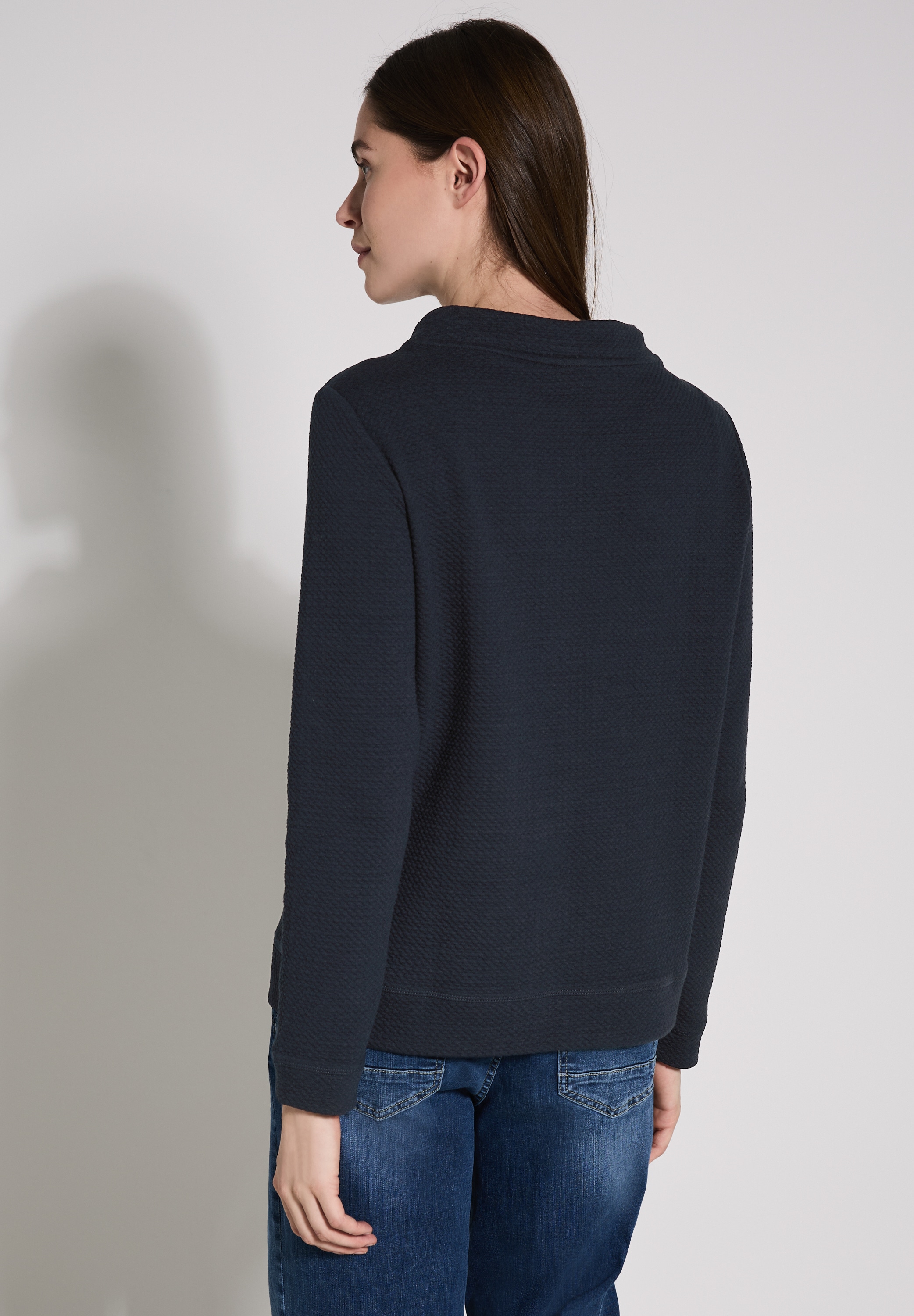 Cecil Sweatshirt, mit elastischem Materialmix