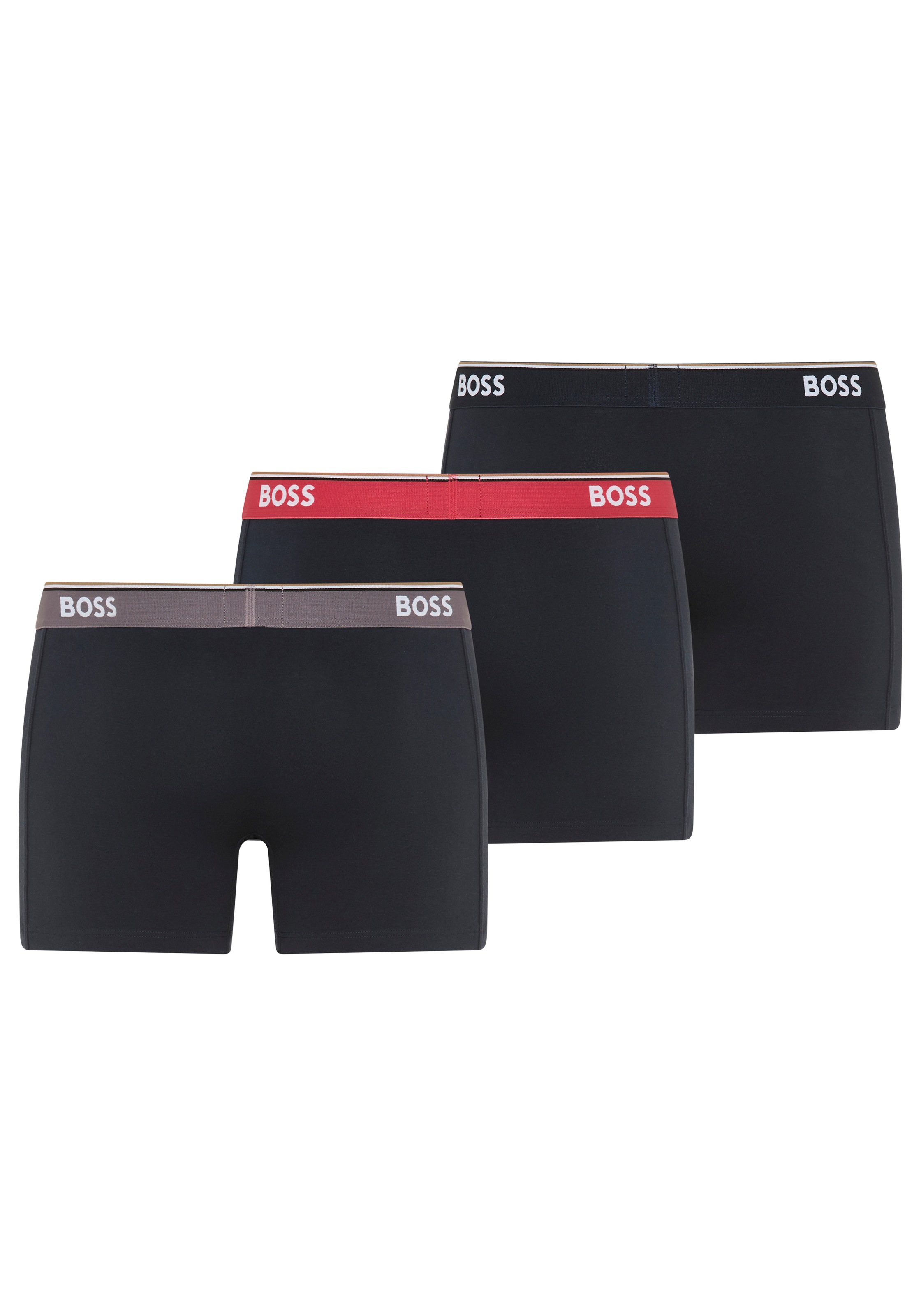 BOSS Boxershorts Packung, 3 Stk. aus bequemer Stretch-Baumwolle, körpernah, günstig online kaufen