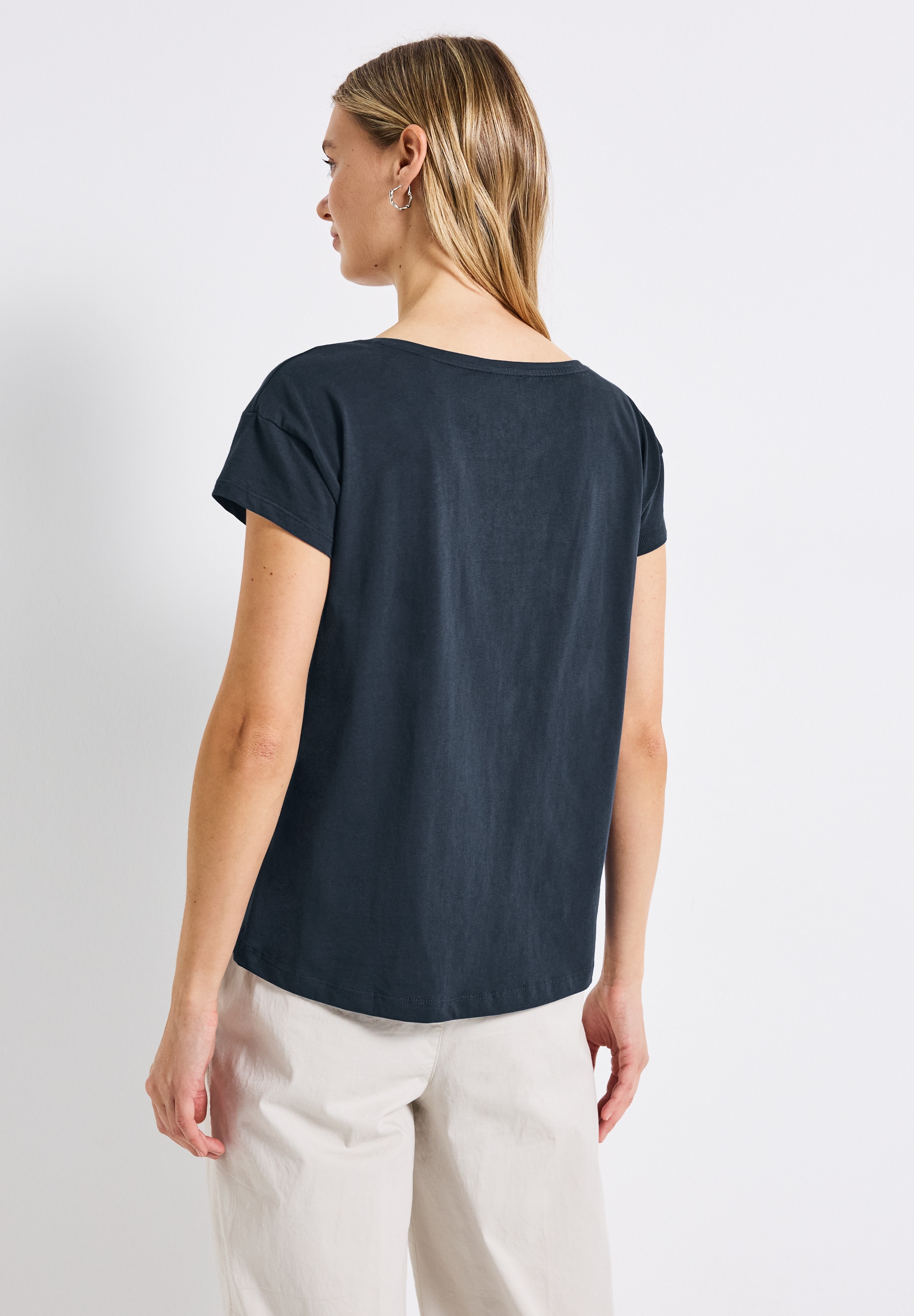 STREET ONE T-Shirt, aus reiner Baumwolle