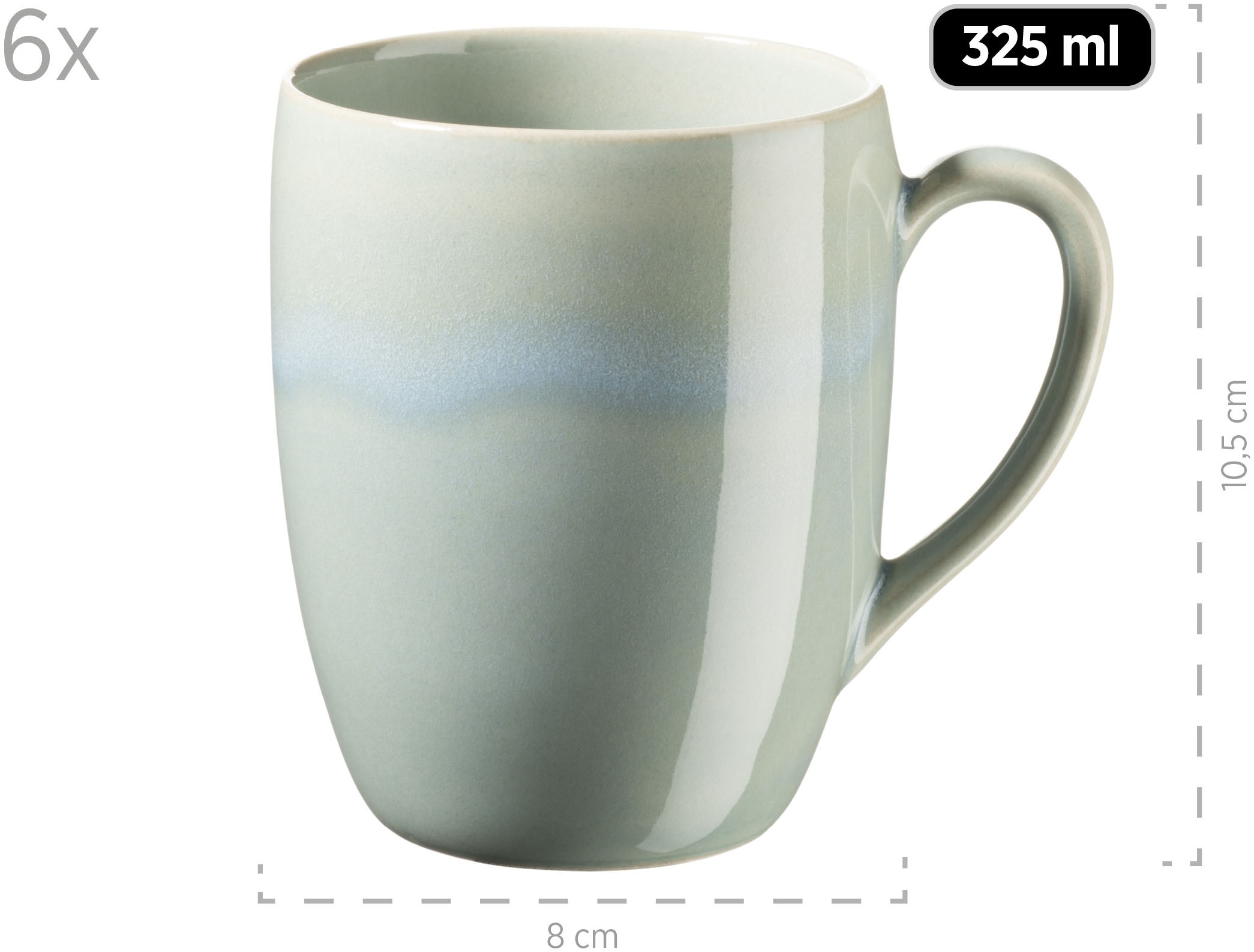 MÄSER Frühstücks-Geschirrset »OSSIA, Frühstücksset, Keramik«