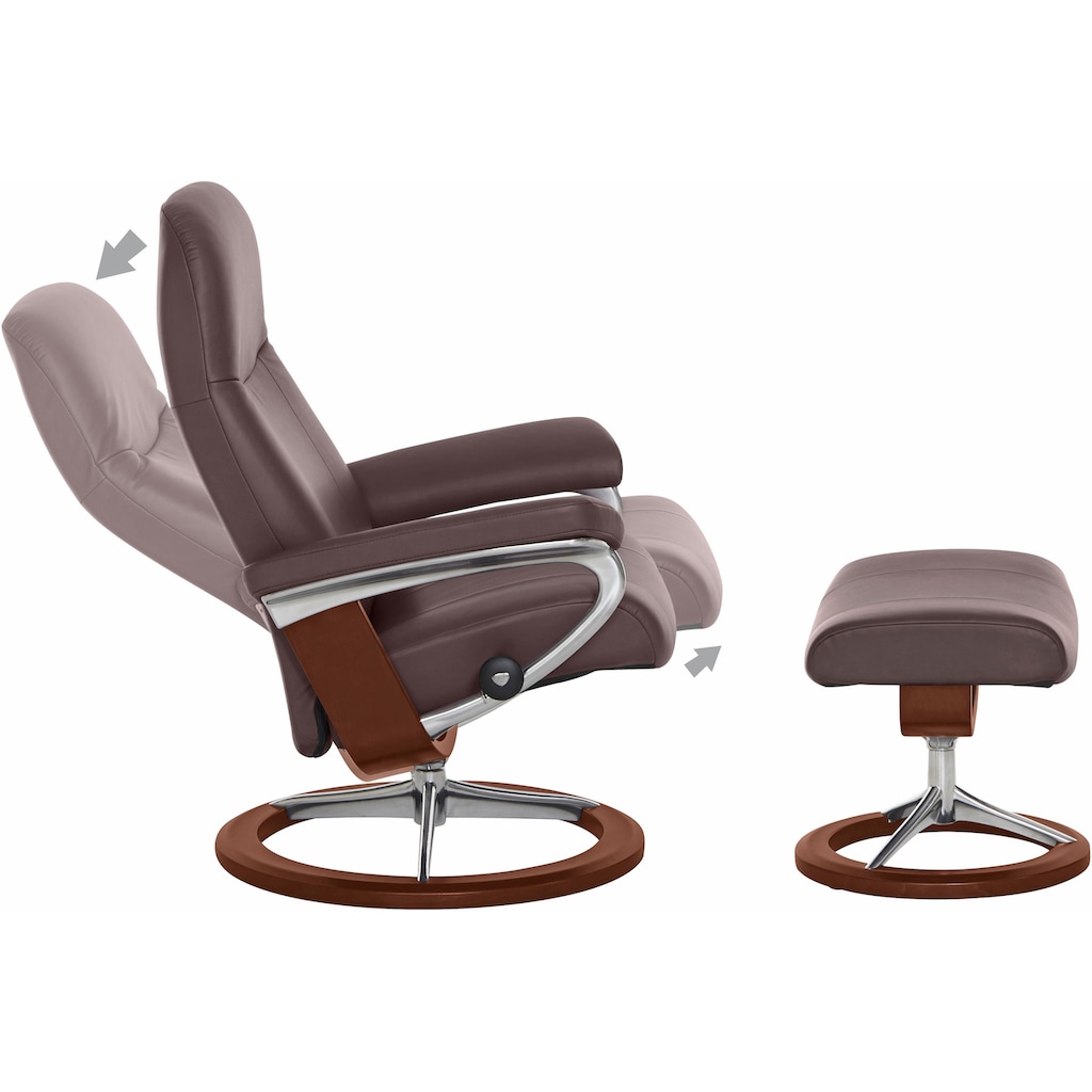 Stressless® Relaxsessel »Garda«, (Set, Relaxsessel mit Hocker)