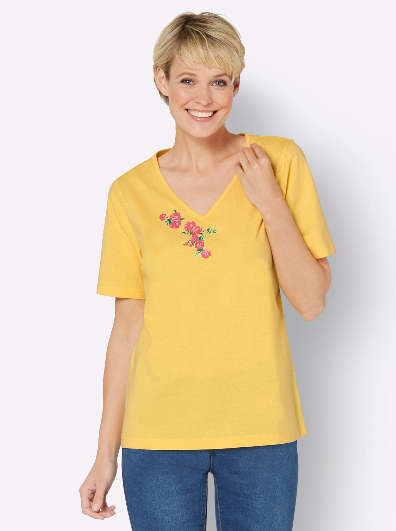 Classic Basics V-Shirt "V-Shirt" 1 Stk. tlg. günstig online kaufen