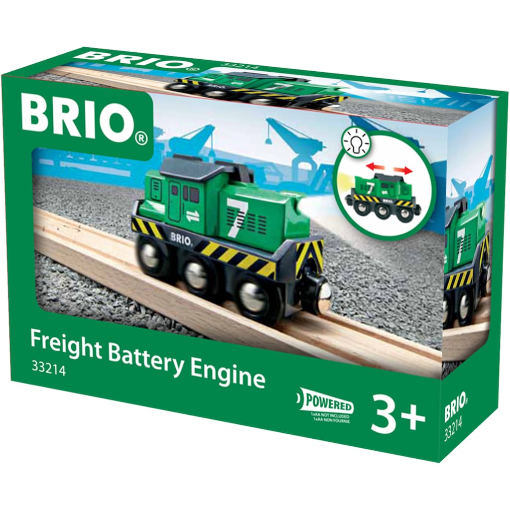 BRIO® Spielzeug-Eisenbahn »BRIO® WORLD, Batterie Frachtlok«