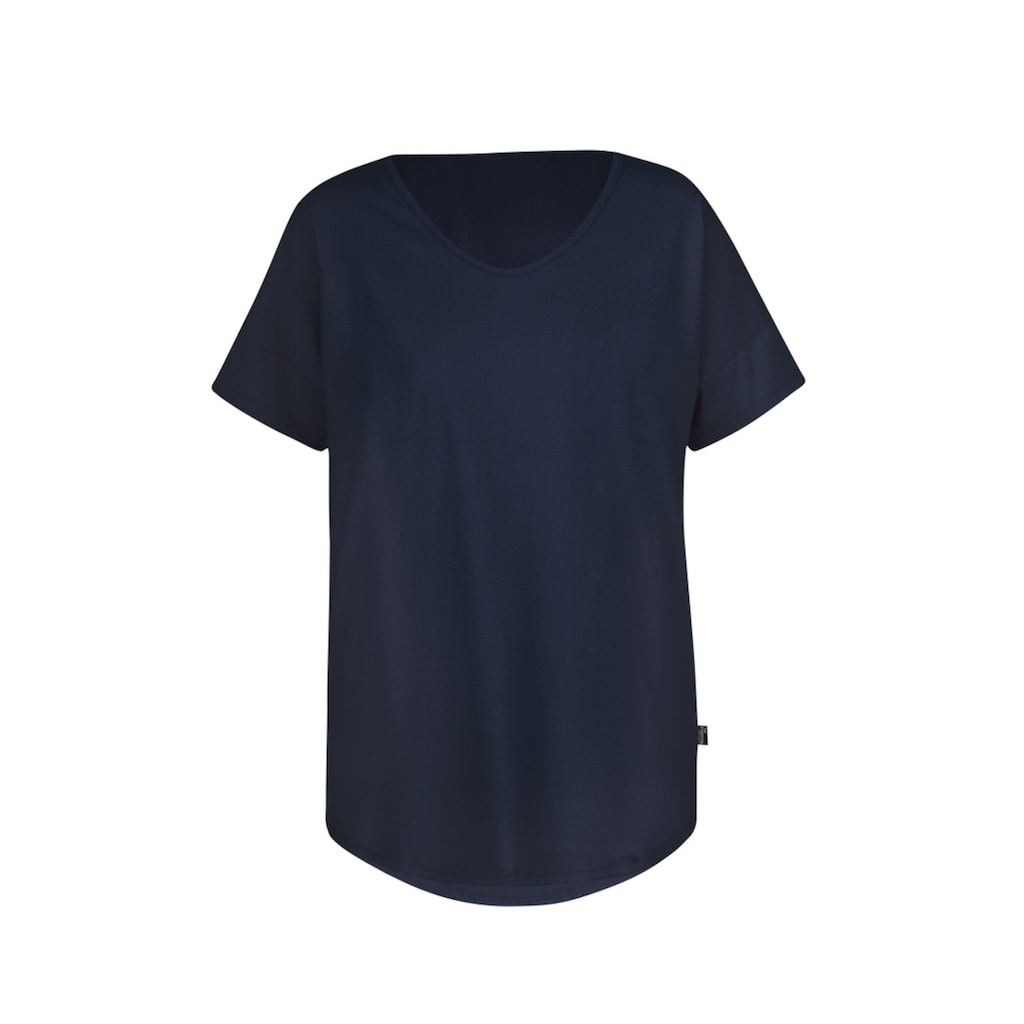 Trigema T-Shirt »TRIGEMA Oversize T-Shirt mit V-Ausschnitt«, (1 tlg.)