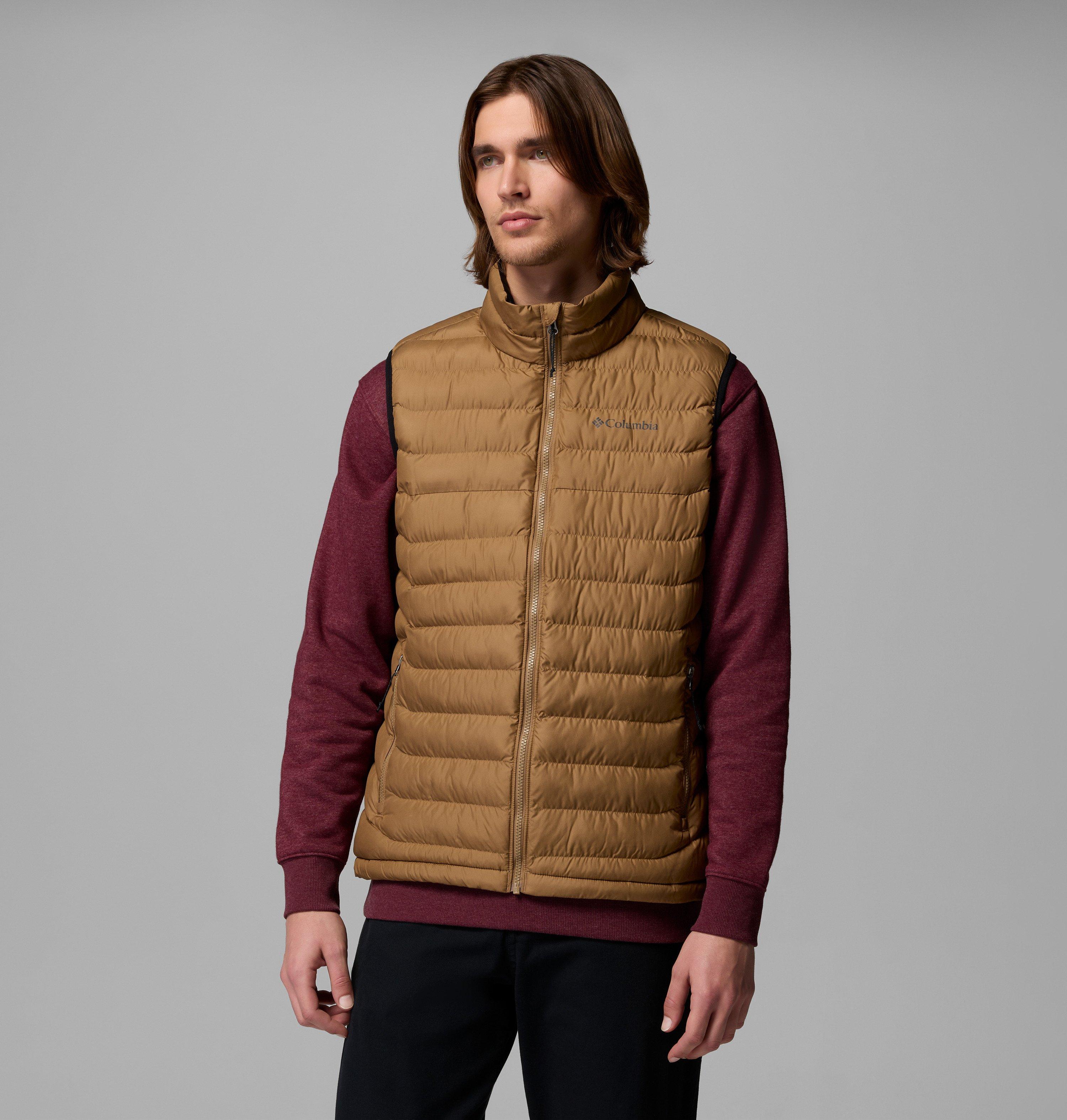 Columbia Steppweste "Powder Lite II Vest" mit Innentasche und Reißverschlusstaschen, wasserabweisend