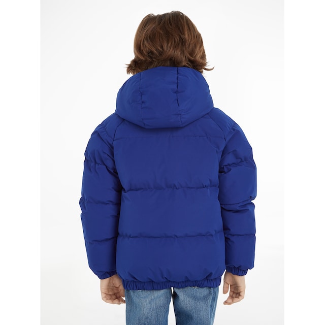 Tommy Hilfiger Winterjacke »HILFIGER LOGO PADDED JACKET«, mit Kapuze, mit  Hilfiger Logodruck kaufen | BAUR