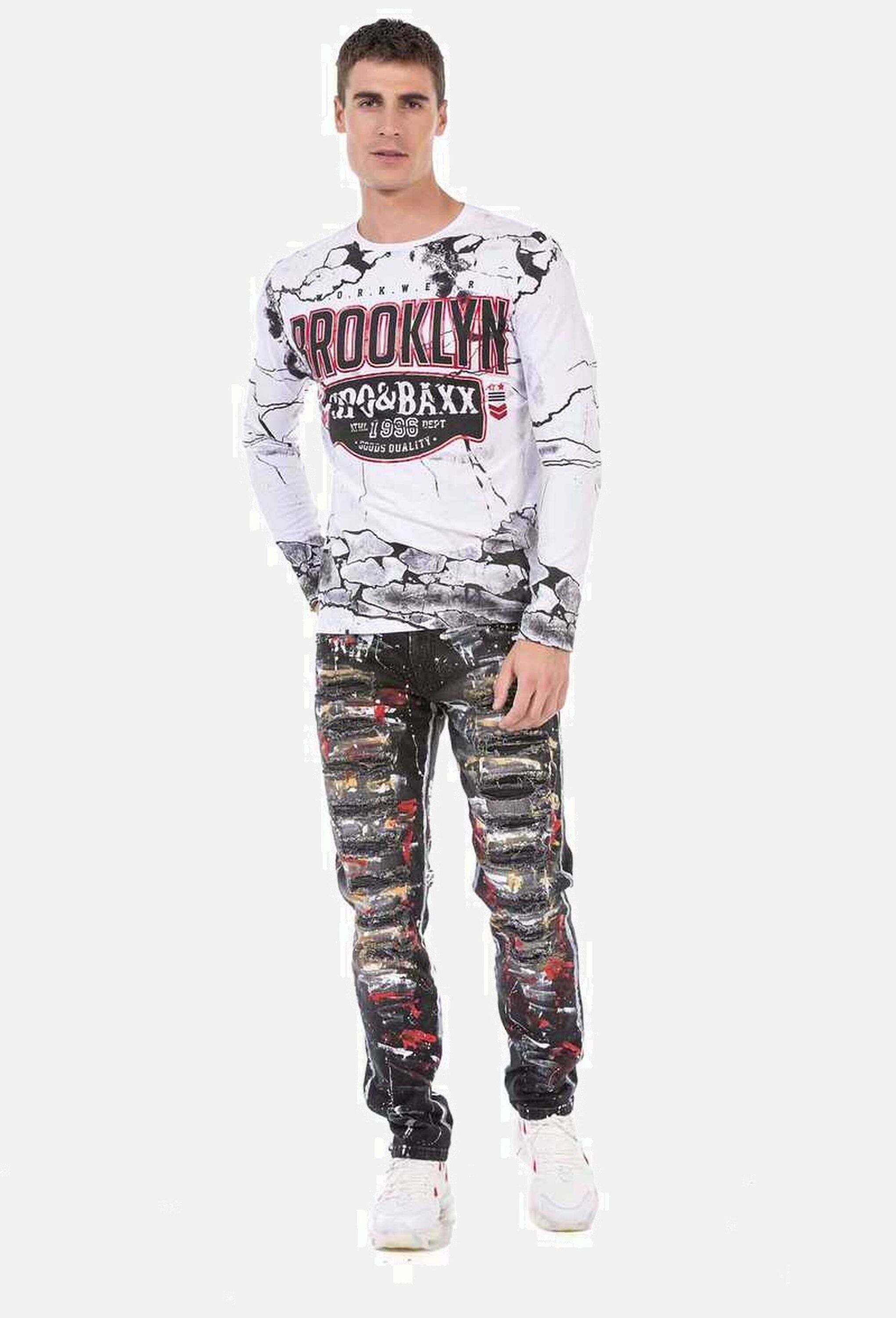 Cipo & Baxx 5-Pocket-Jeans »Cipo & Baxx Jeans« im coolen Streetstyle, CD715