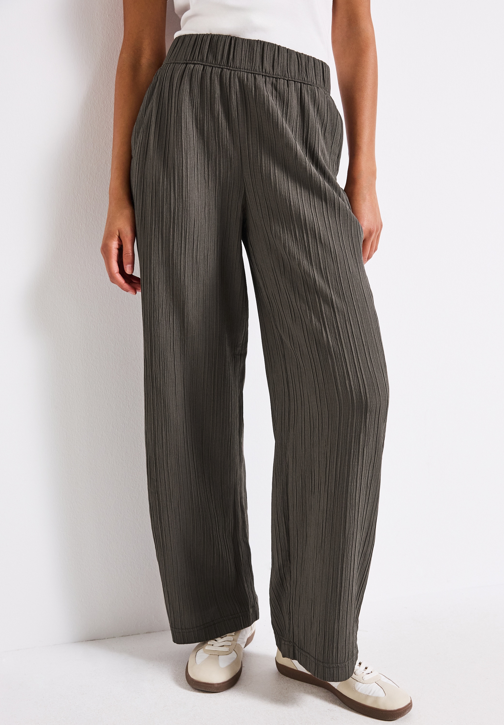 STREET ONE Stoffhose, Sommerhose mit elastischem Bund günstig online kaufen