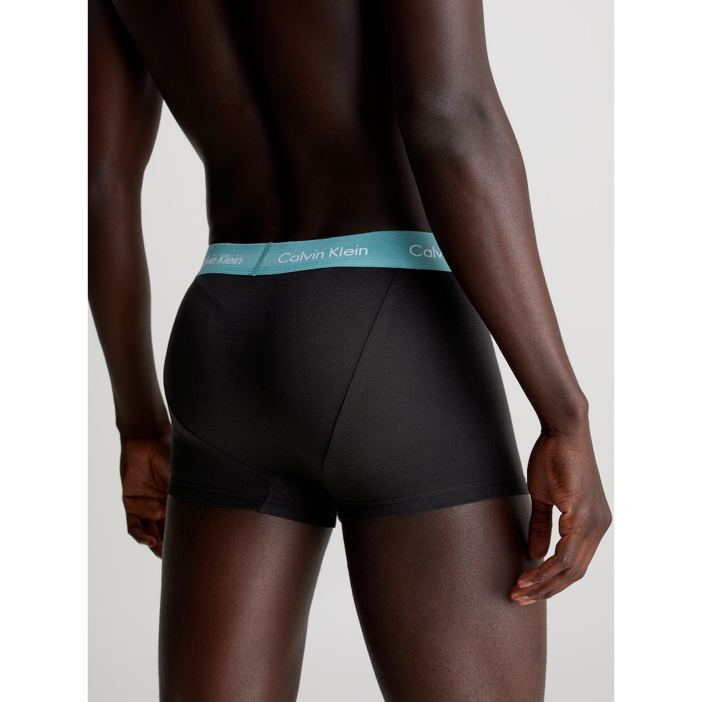 Calvin Klein Underwear Trunk, (Packung, 7 St., 7er-Pack), mit kontrastfarbenem Logobund