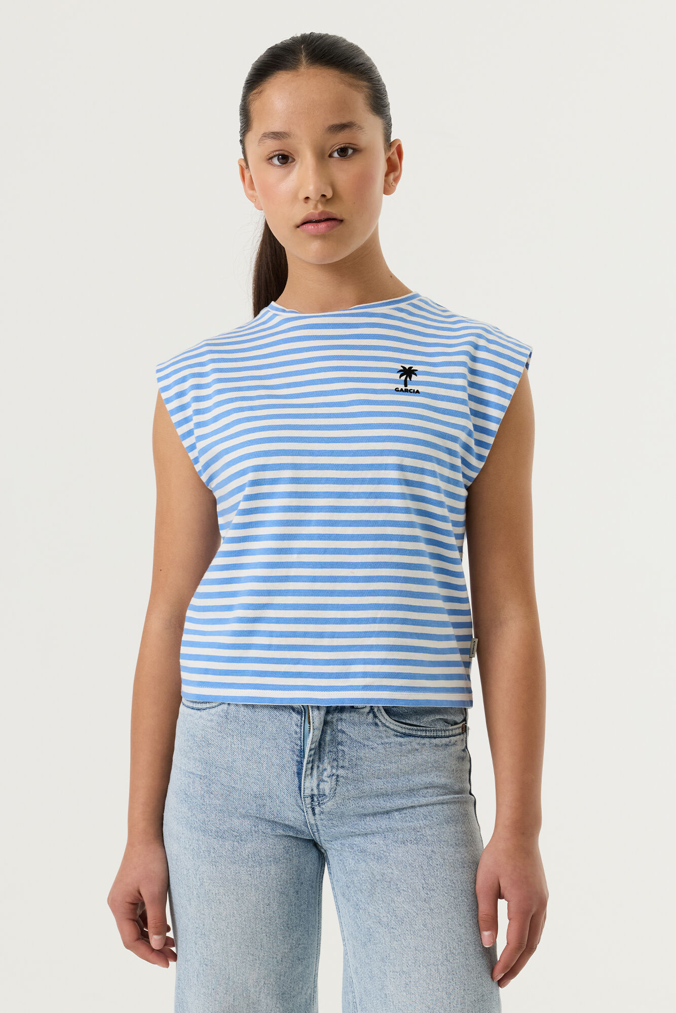 Garcia T-Shirt Shirttop in Streifen-Optik, for Girls