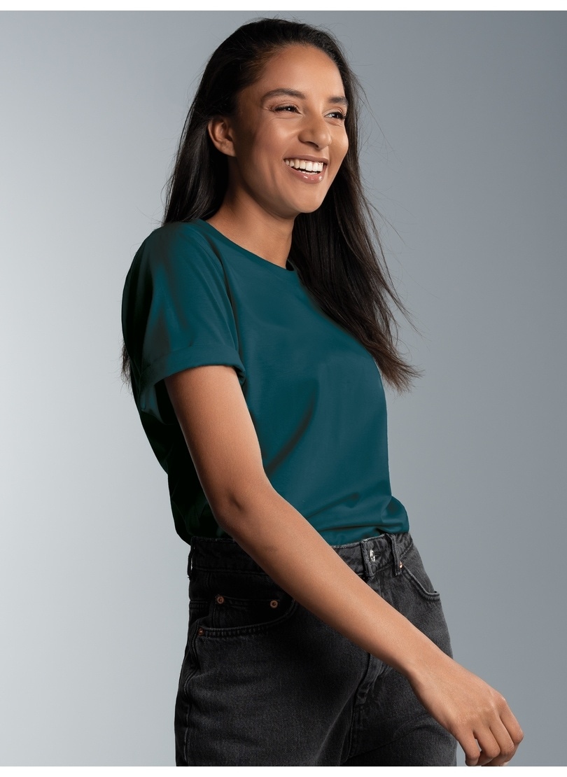 Trigema T-Shirt »TRIGEMA T-Shirt DELUXE Baumwolle« 1 Stk. tlg.