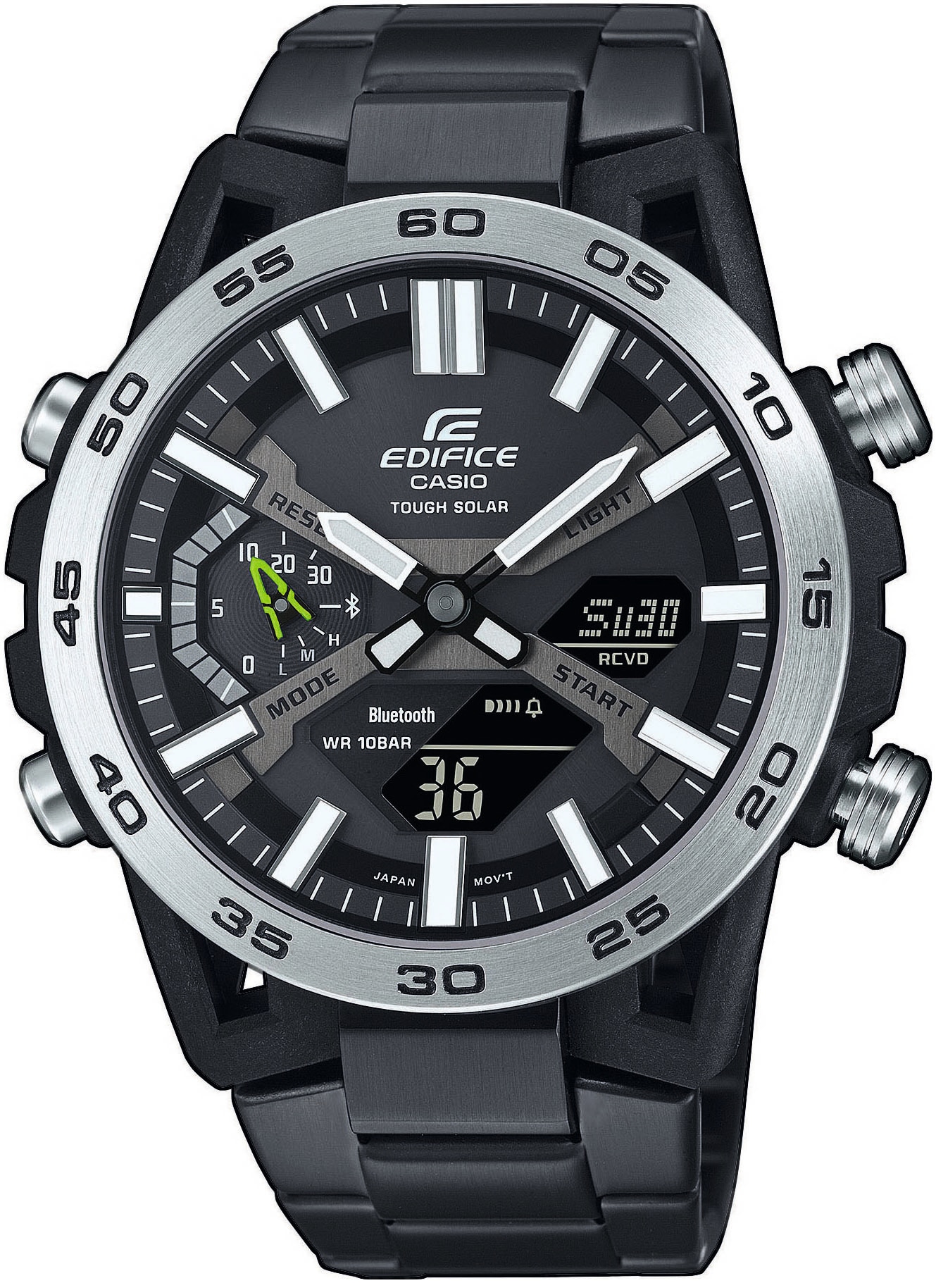 CASIO EDIFICE Smartwatch, (Solaruhr, Armbanduhr, Herrenuhr, Bluetooth, Stoppfunktion,Phone Finder)