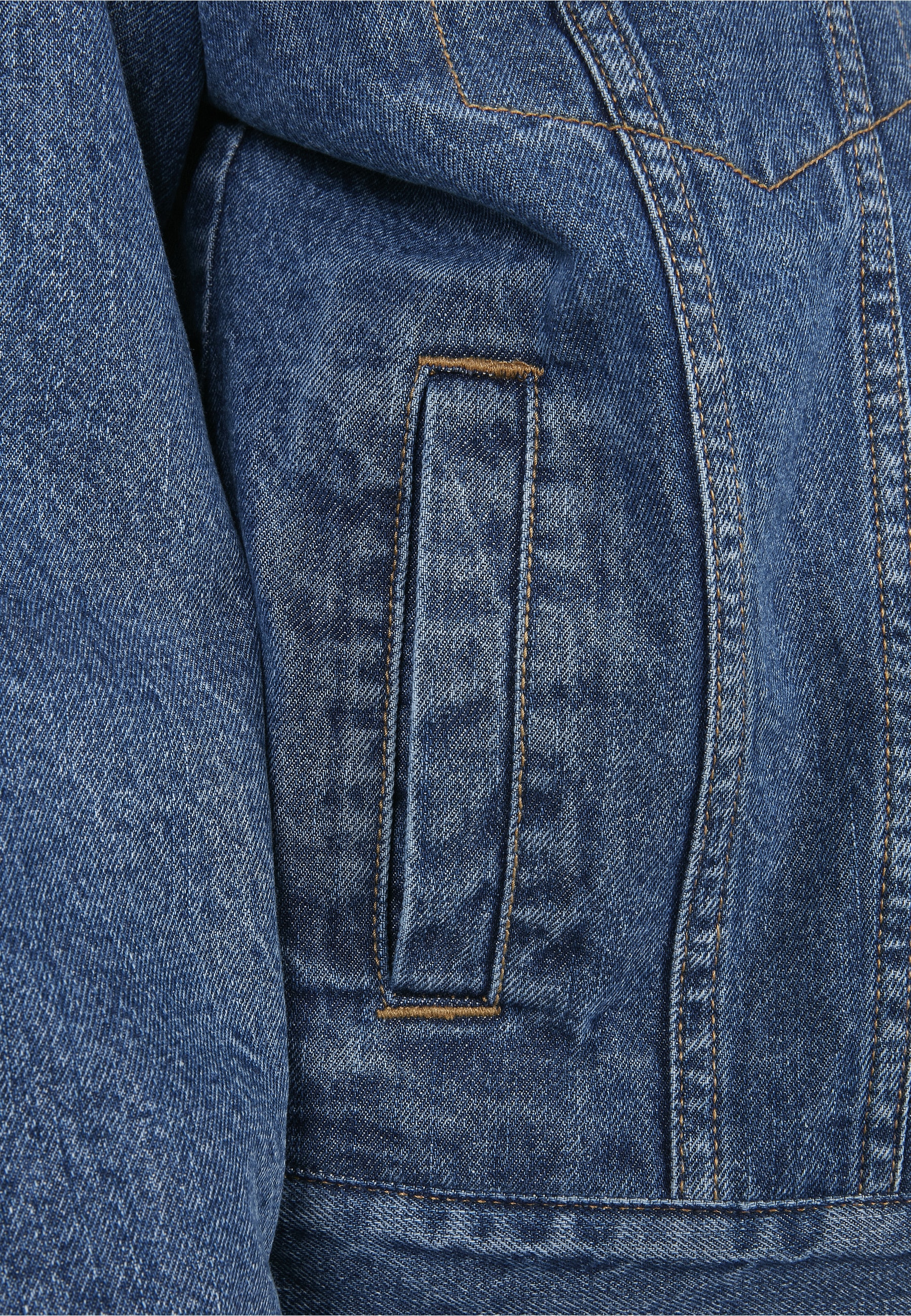URBAN CLASSICS Jeansjacke »Urban Classics Damen Ladies Oversized Sherpa Denim Jacket« 1 Stk. tlg. ohne Kapuze