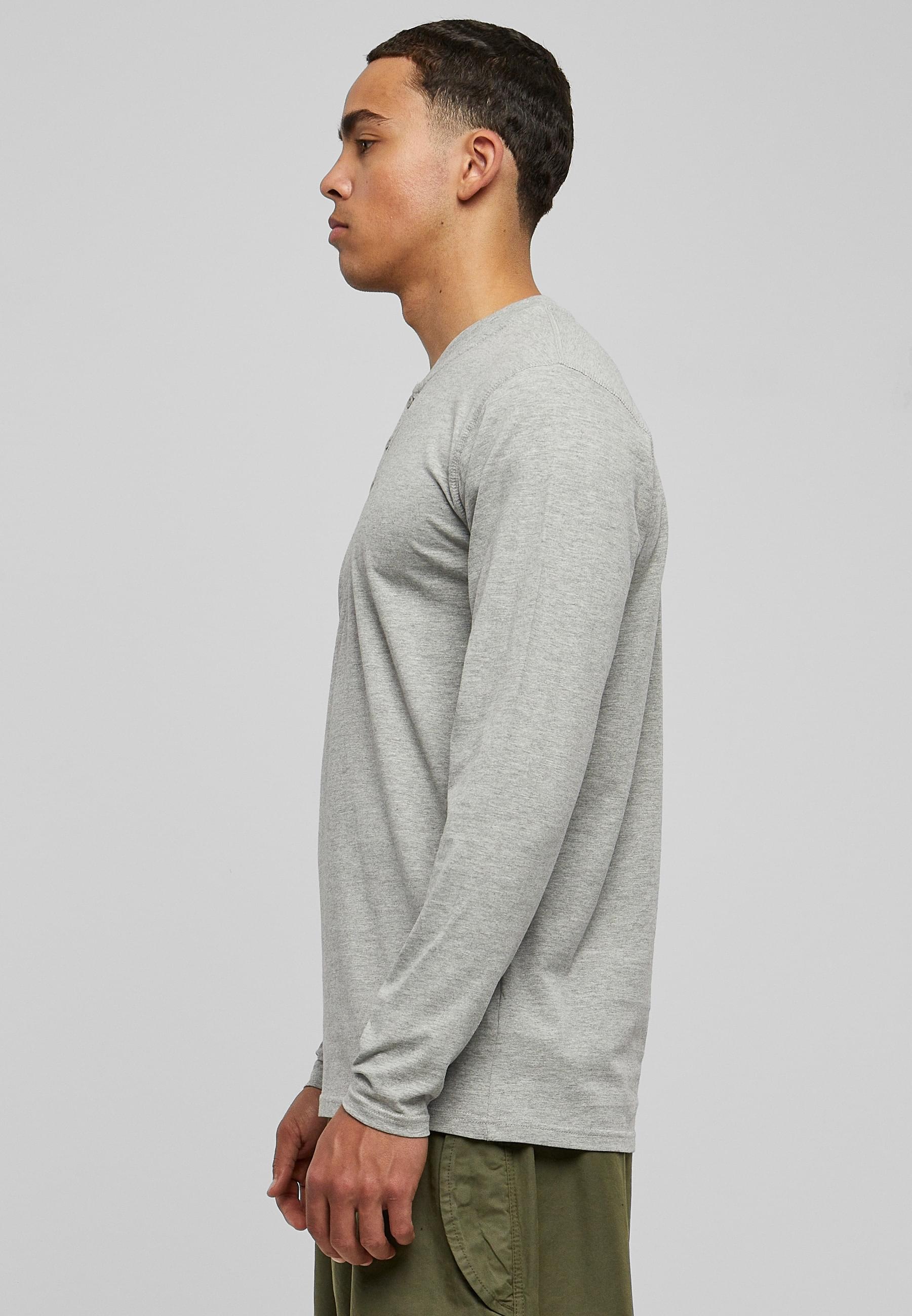 URBAN CLASSICS T-Shirt »Urban Classics Herren Basic Henley L/S Tee«, (1 tlg.)