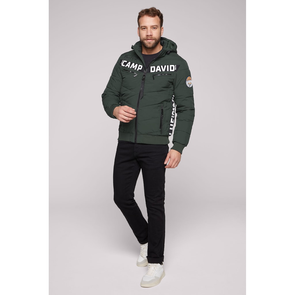 CAMP DAVID Winterjacke, mit Kapuze